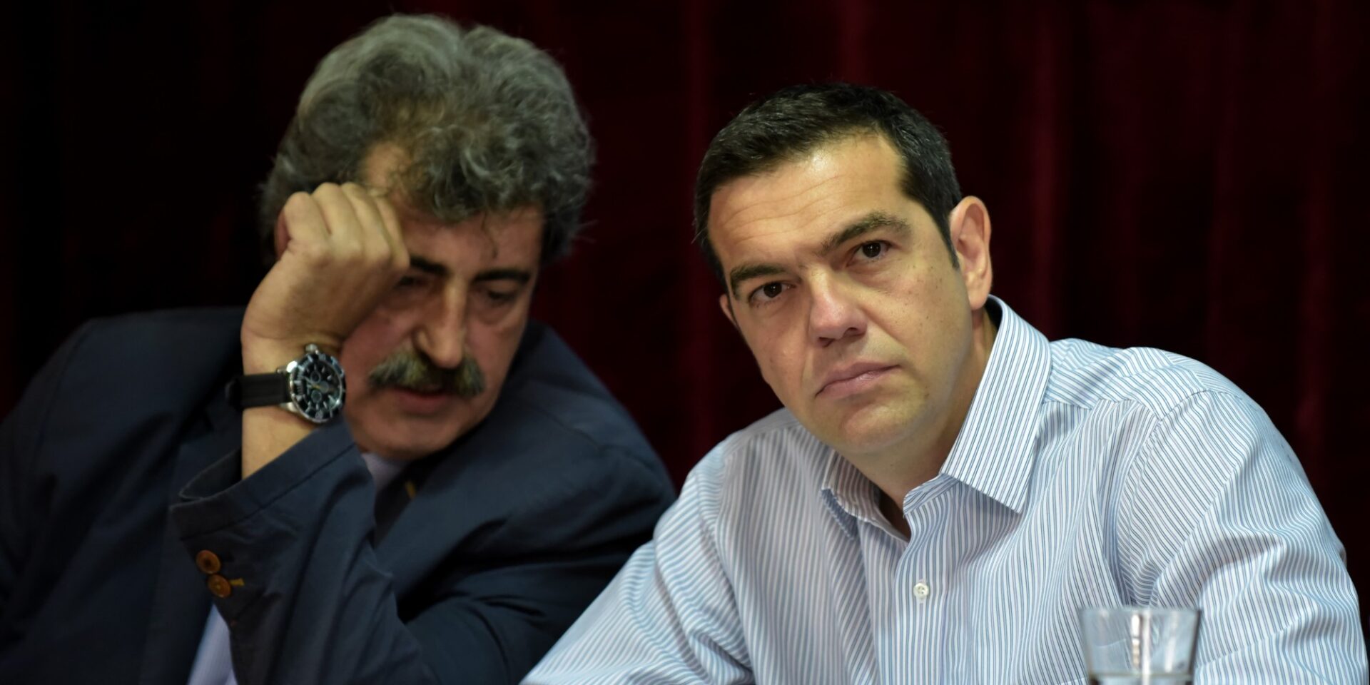 Ο Παύλος Πολάκης με τον πρόεδρο του ΣΥΡΙΖΑ, Αλέξη Τσίπρα