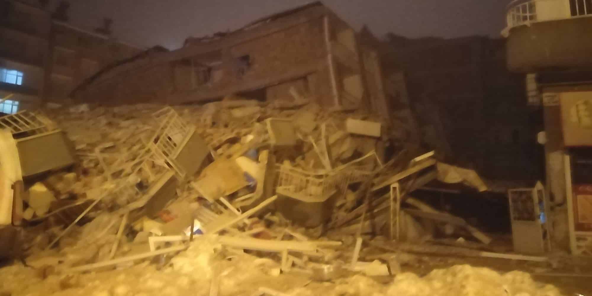 Εικόνα από τον σεισμό στην Τουρκία