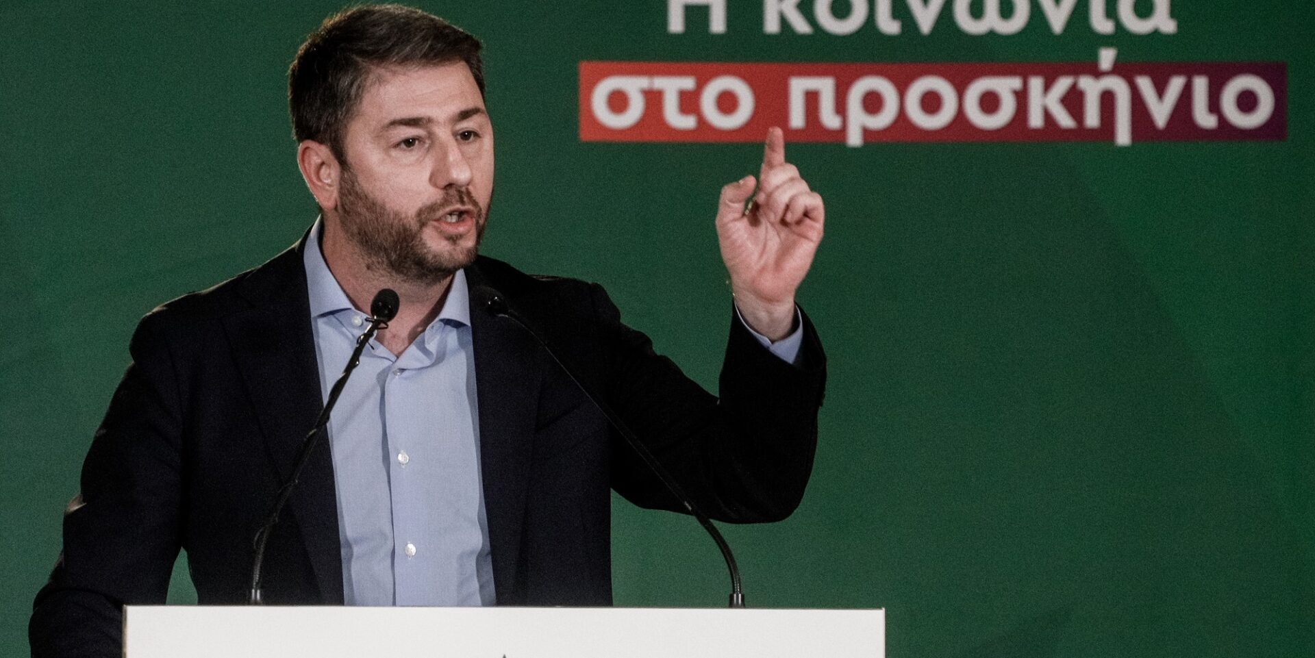Ο πρόεδρος του ΠΑΣΟΚ, Νίκος Ανδρουλάκης