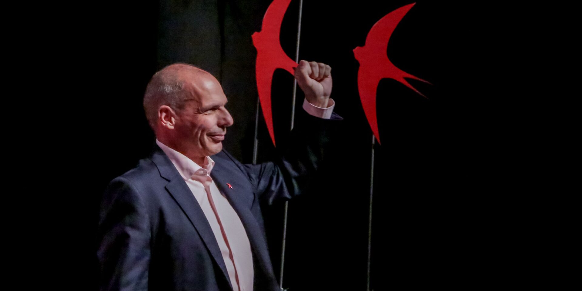 Ο Γιάνης Βαρουφάκης σε συνέδριο του ΜέΡΑ25