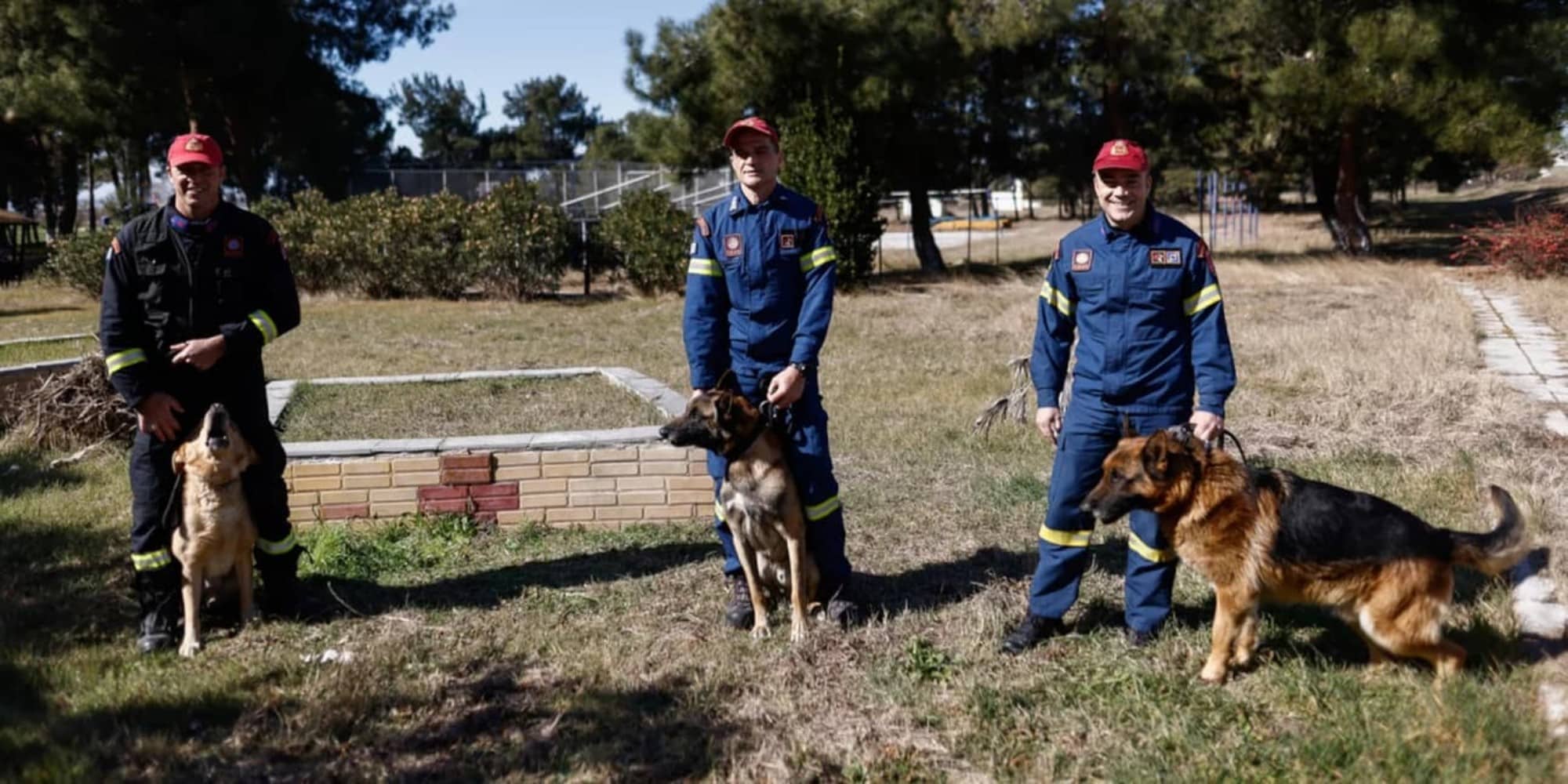 Φιντέλ, Τάλως, Έκτωρ: Τα σκυλιά της 2ης ΕΜΑΚ που σώζουν ζωές (εικόνες)