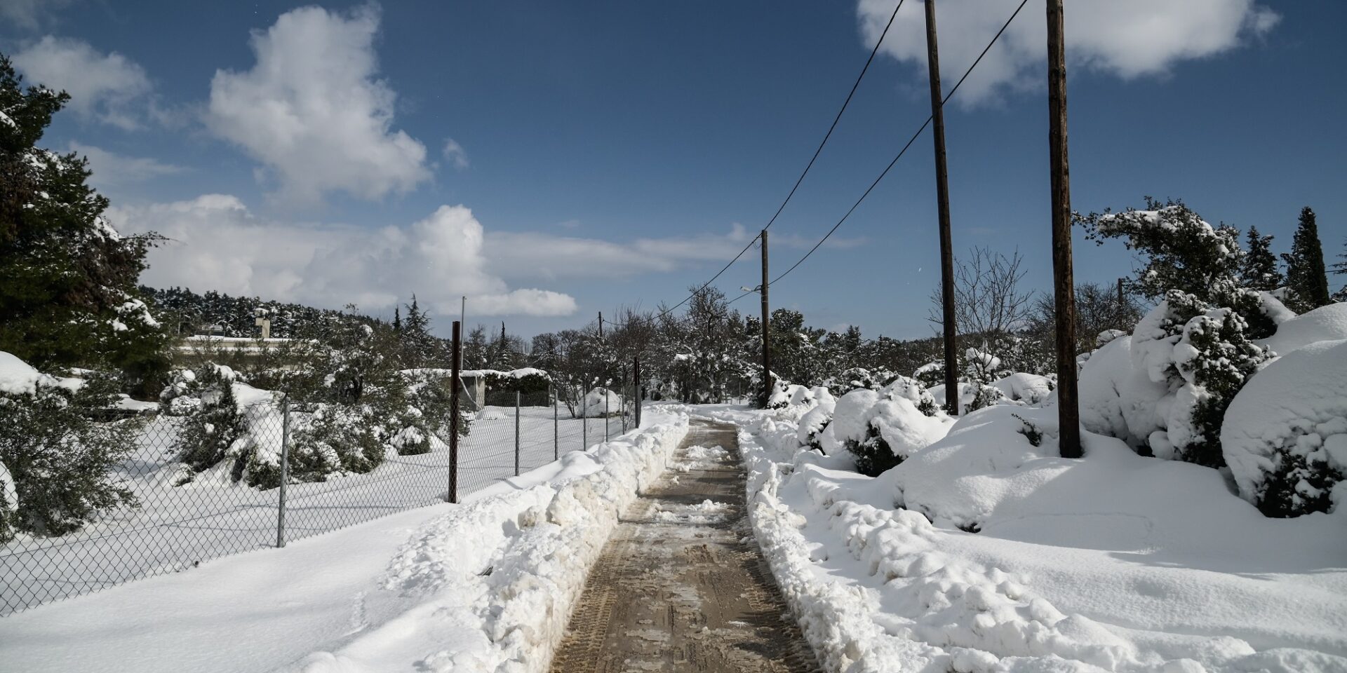 Η κακοκαιρία Barbara στον Διόνυσο