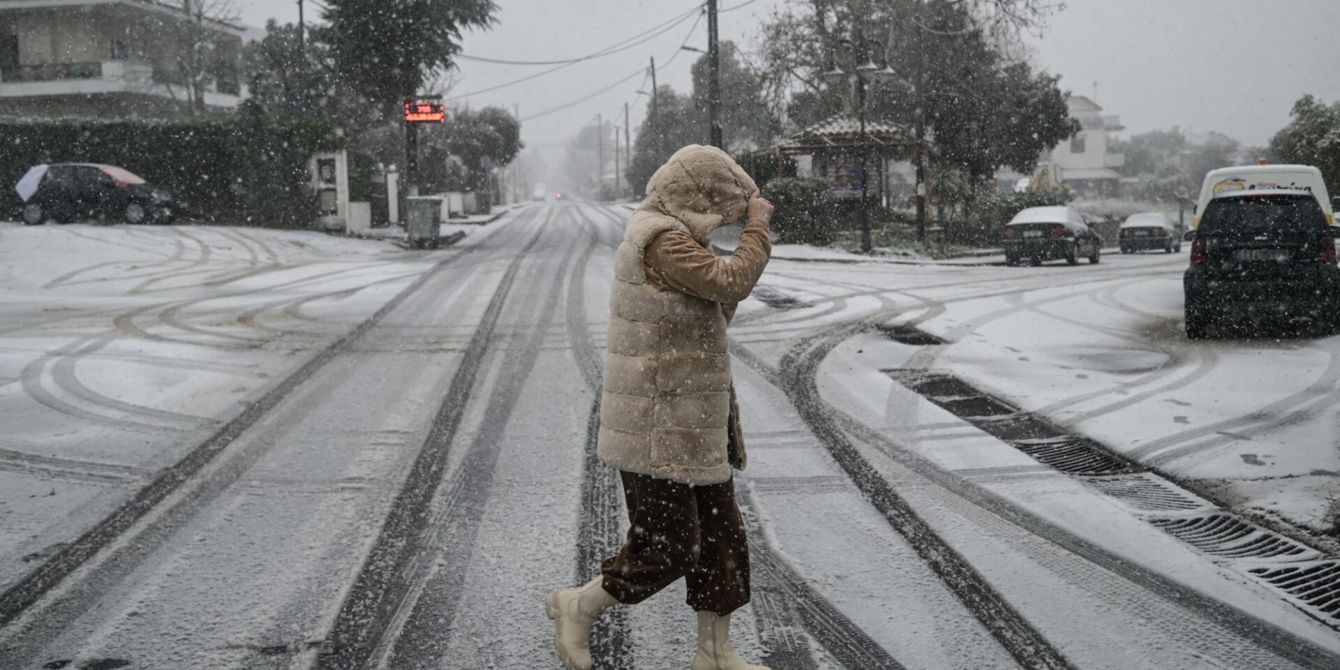 Η κακοκαιρία Barbara χτυπά τον Διόνυσο