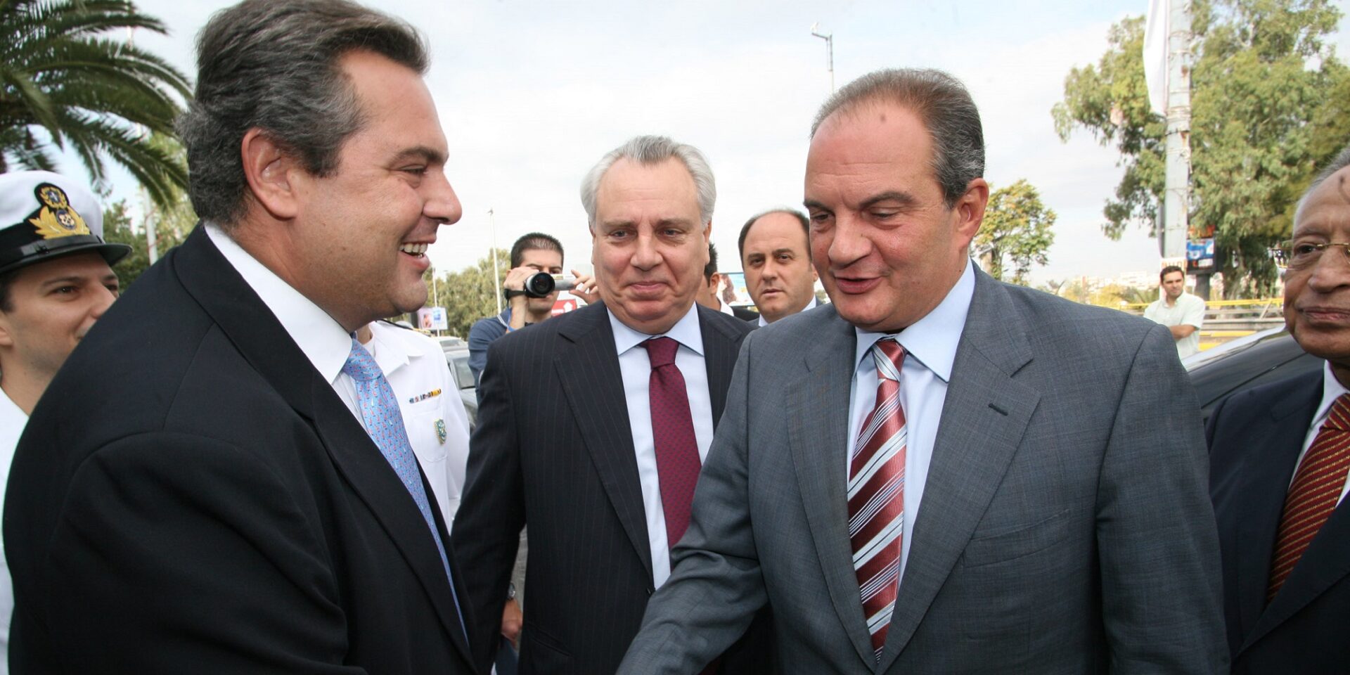 Ο Πάνος Καμμένος με τον Κώστα Καραμανλή
