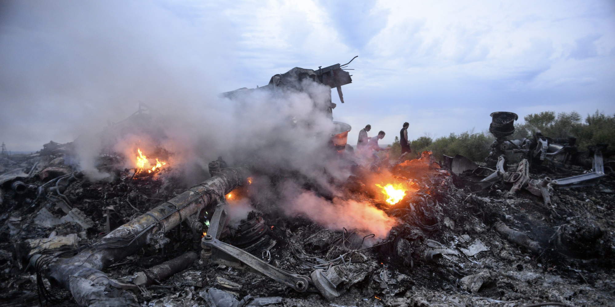 Το σημείο όπου συνετρίβη η πτήση MH17 των Μαλαισιανών αερογραμμών στην Ουκρανία / Φωτογραφία: ΑΠΕ