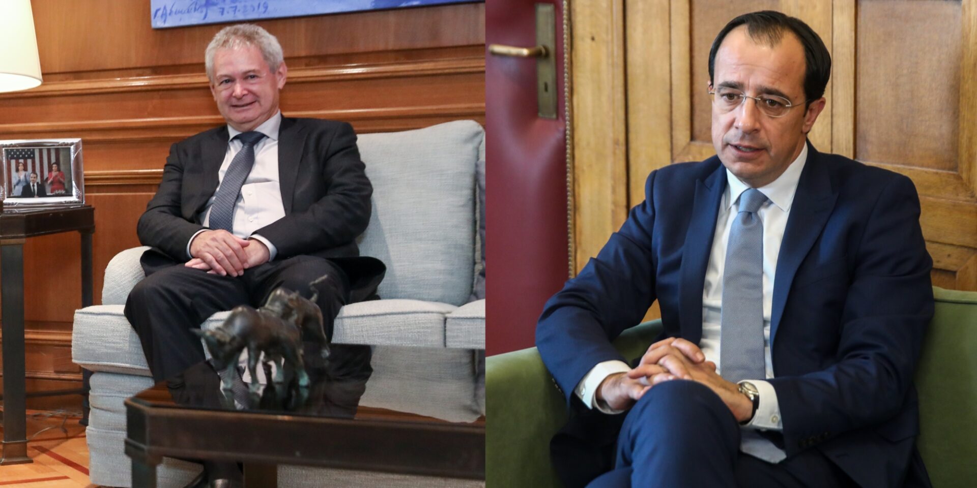 Ο Νίκος Χριστοδουλίδης και ο Ανδρέας Μαυρογιάννης