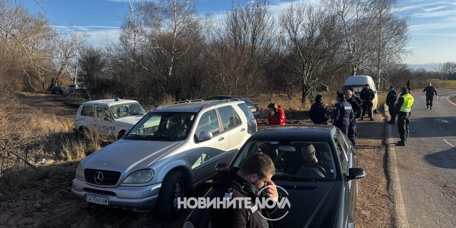 Εικόνα από την ύπαιθρο κοντά στη Σόφια, όπου εντοπίστηκε το φορτηγό με τους μετανάστες στη Βουλγαρία / Φωτογραφία: Nova