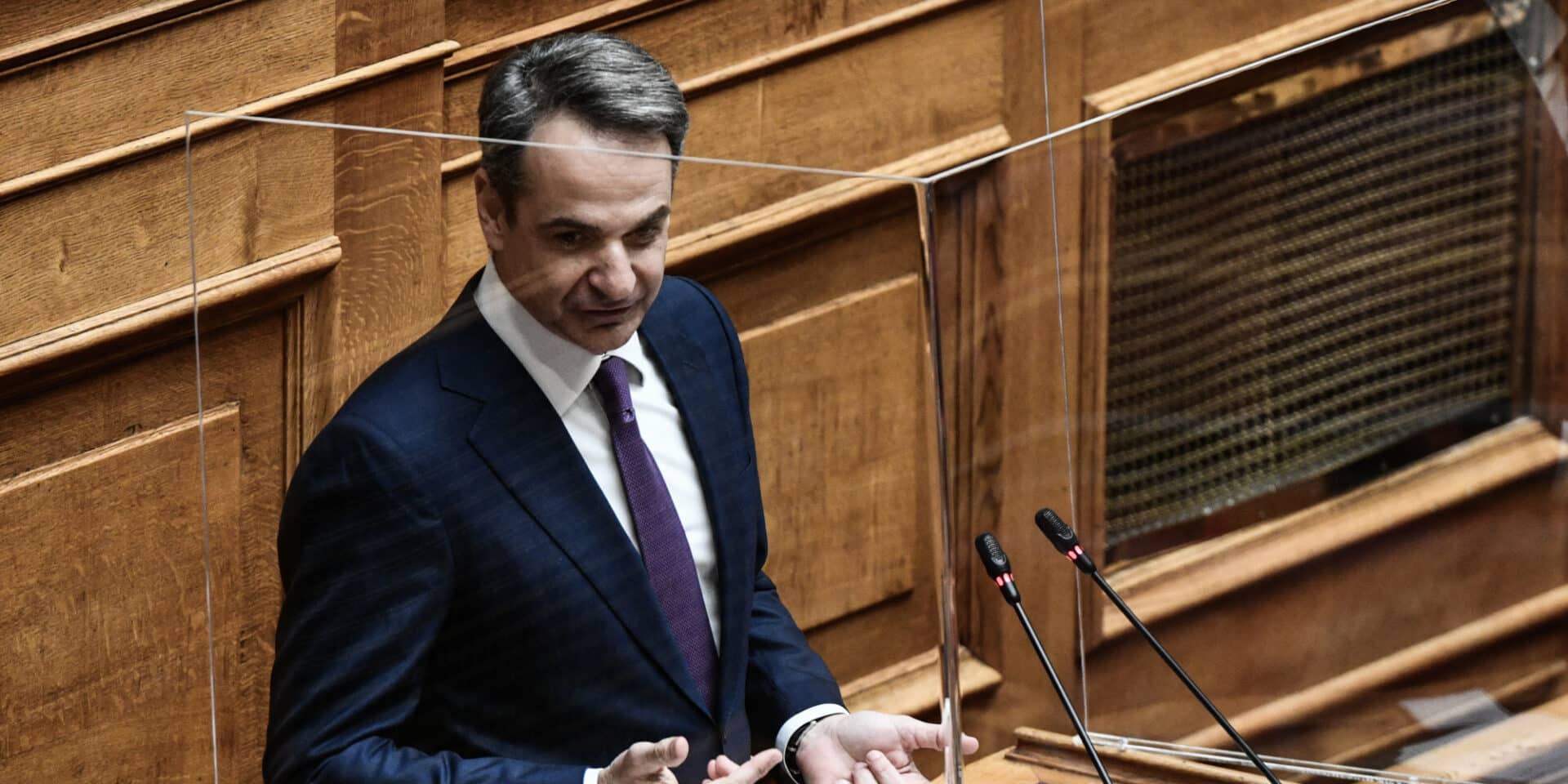 Ο Κυριάκος Μητσοτάκης στη Βουλή
