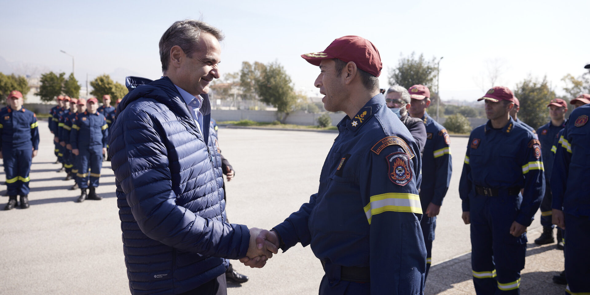 Στην Ελευσίνα ο Κυριάκος Μητσοτάκης