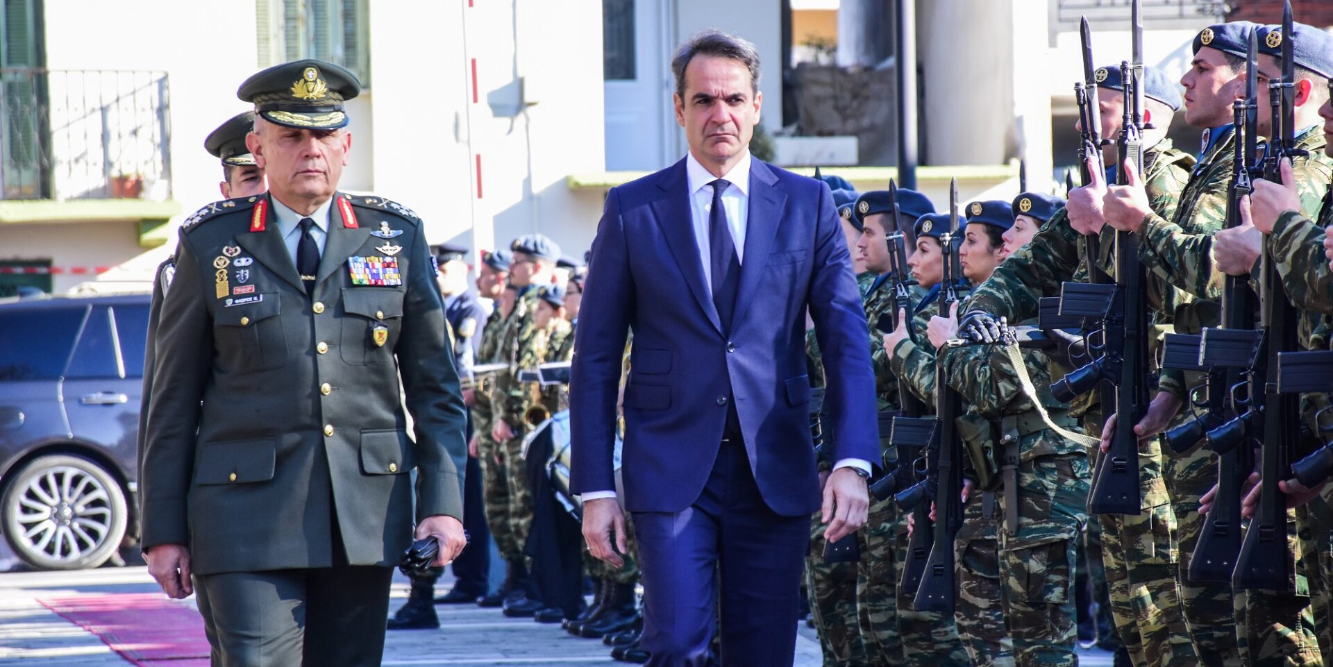 Ο Κυριάκος Μητσοτάκης στην κηδεία του Μάριου-Μιχαήλ Τουρούτσικα