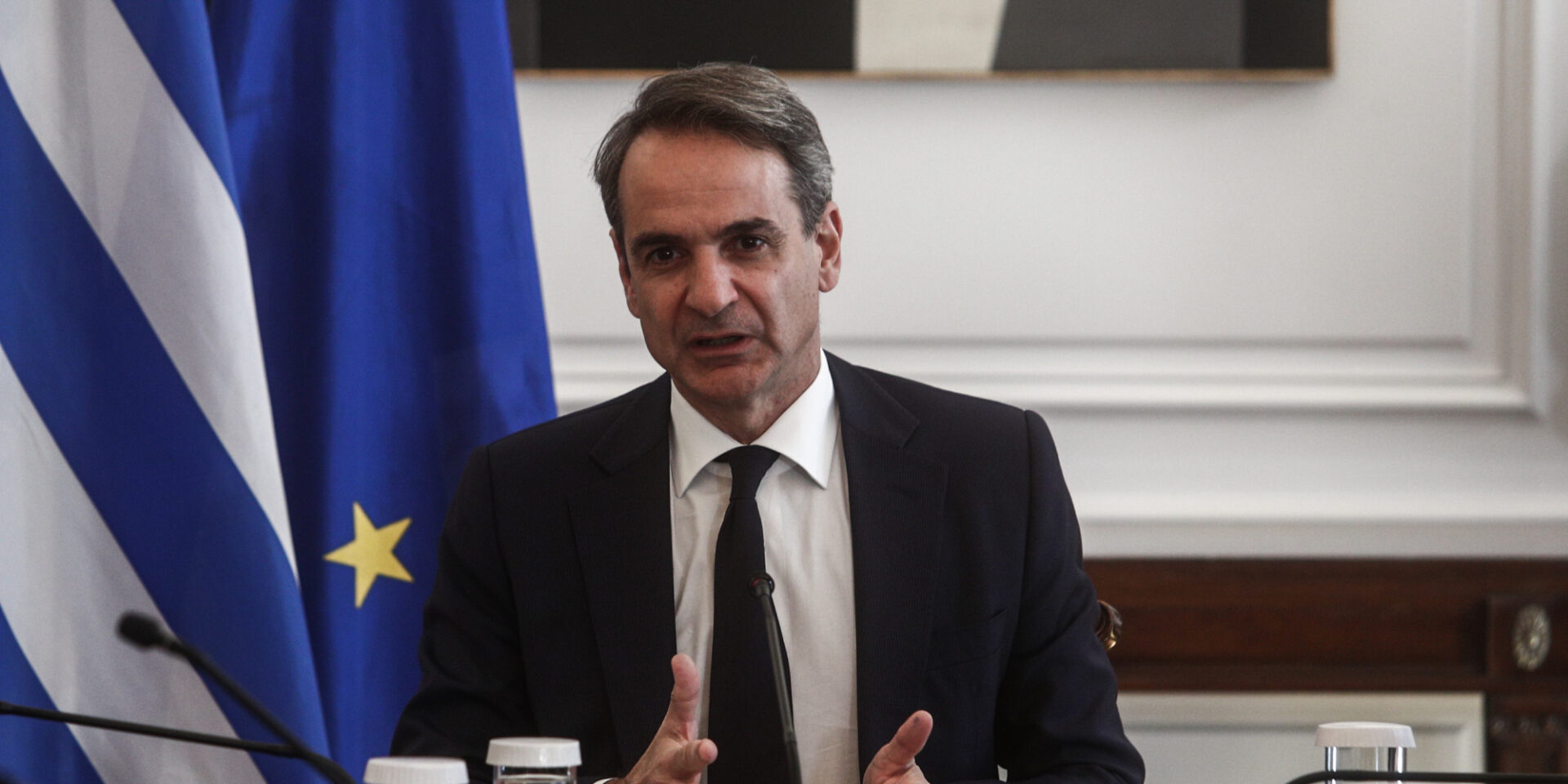 Ο Κυριάκος Μητσοτάκης στο υπουργικό συμβούλιο