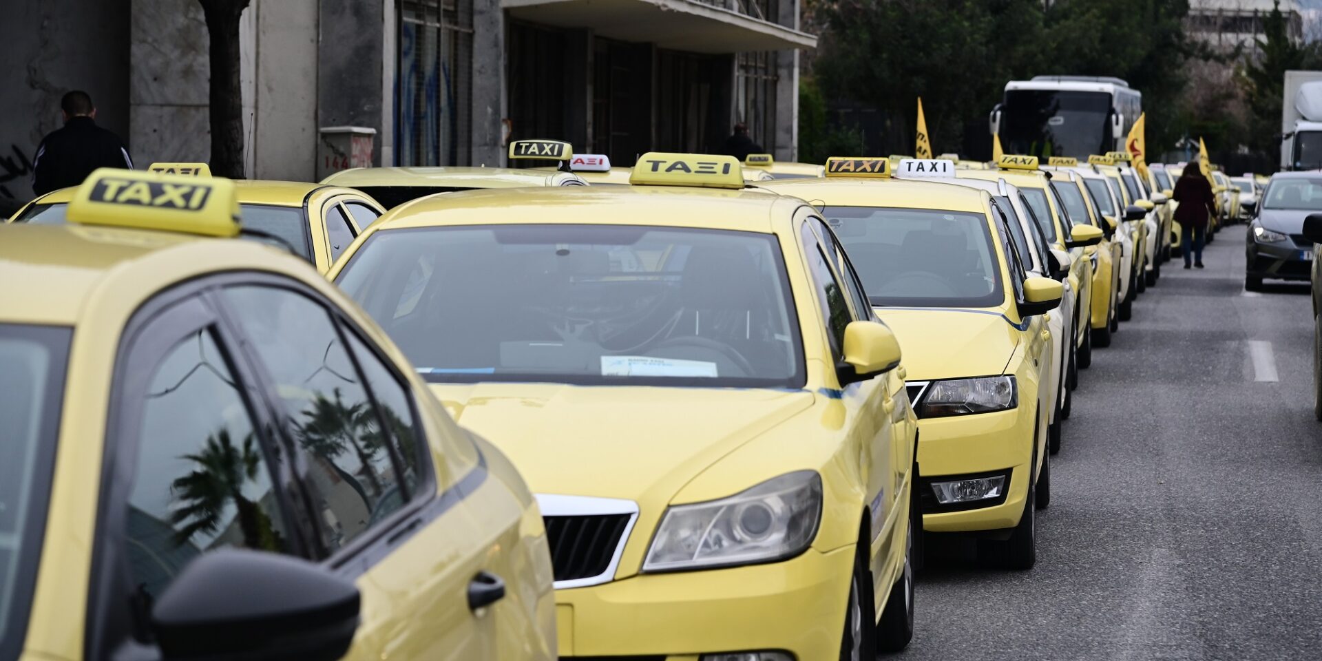 Διαμαρτυρία οδηγών ταξί
