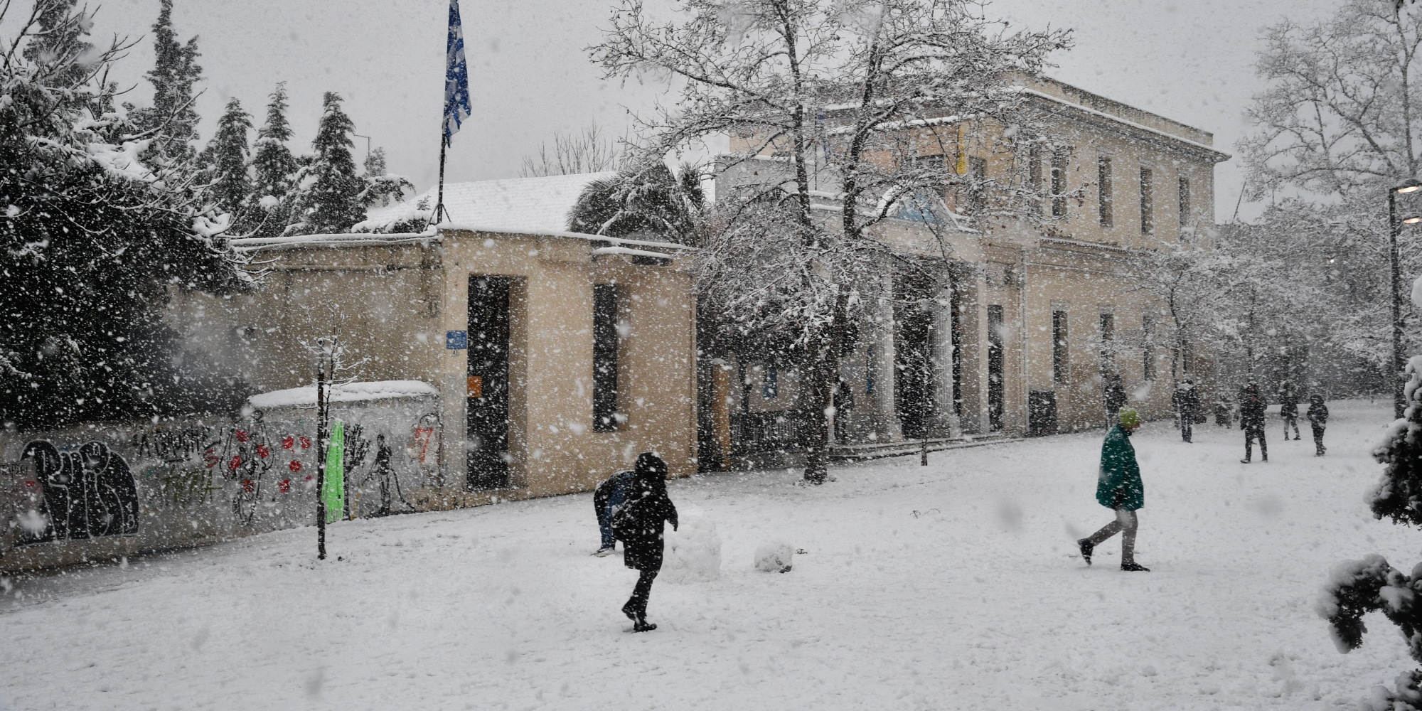 Χιόνια στην Αθήνα - Κακοκαιρία Barbara