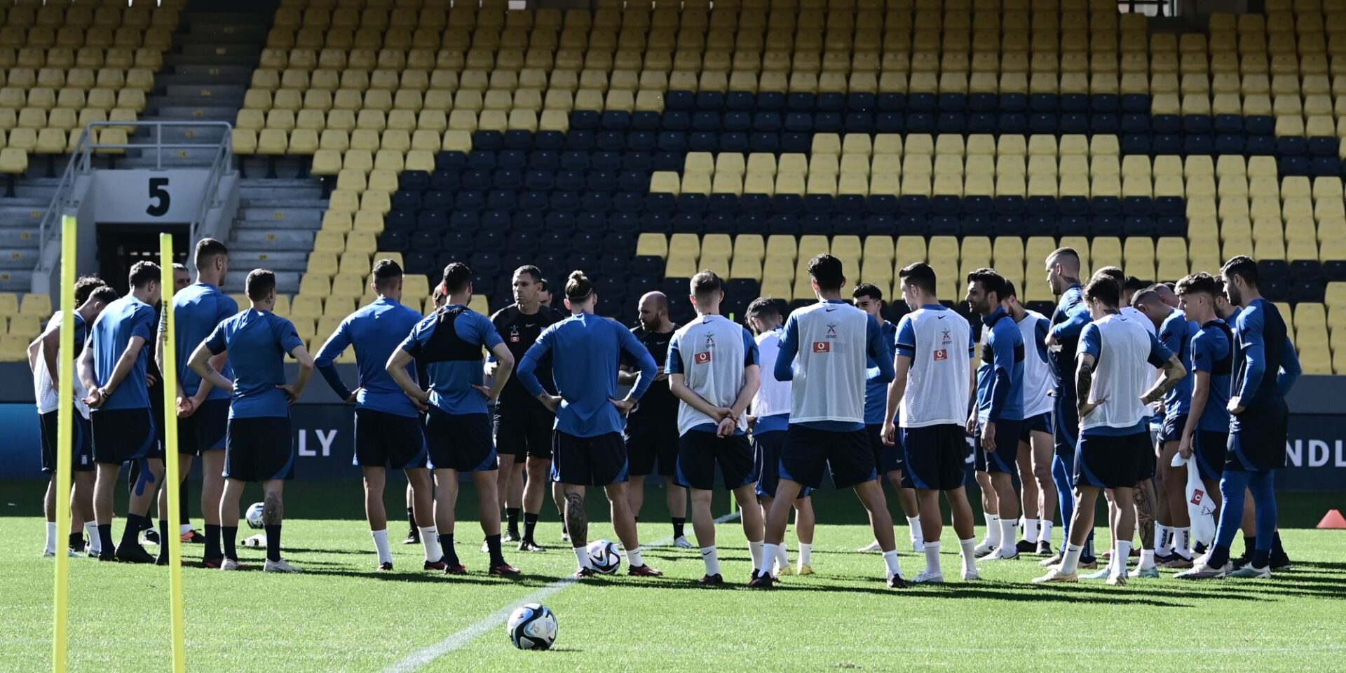 Εικόνα από την προπόνηση της Εθνικής στην «Αγιά Σοφιά - OPAP Arena»