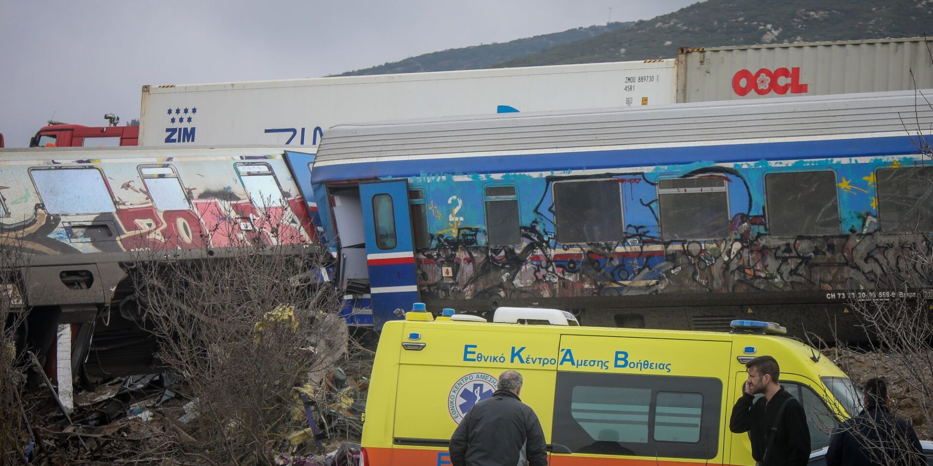 Το σημείο της τραγωδίας στα Τέμπη