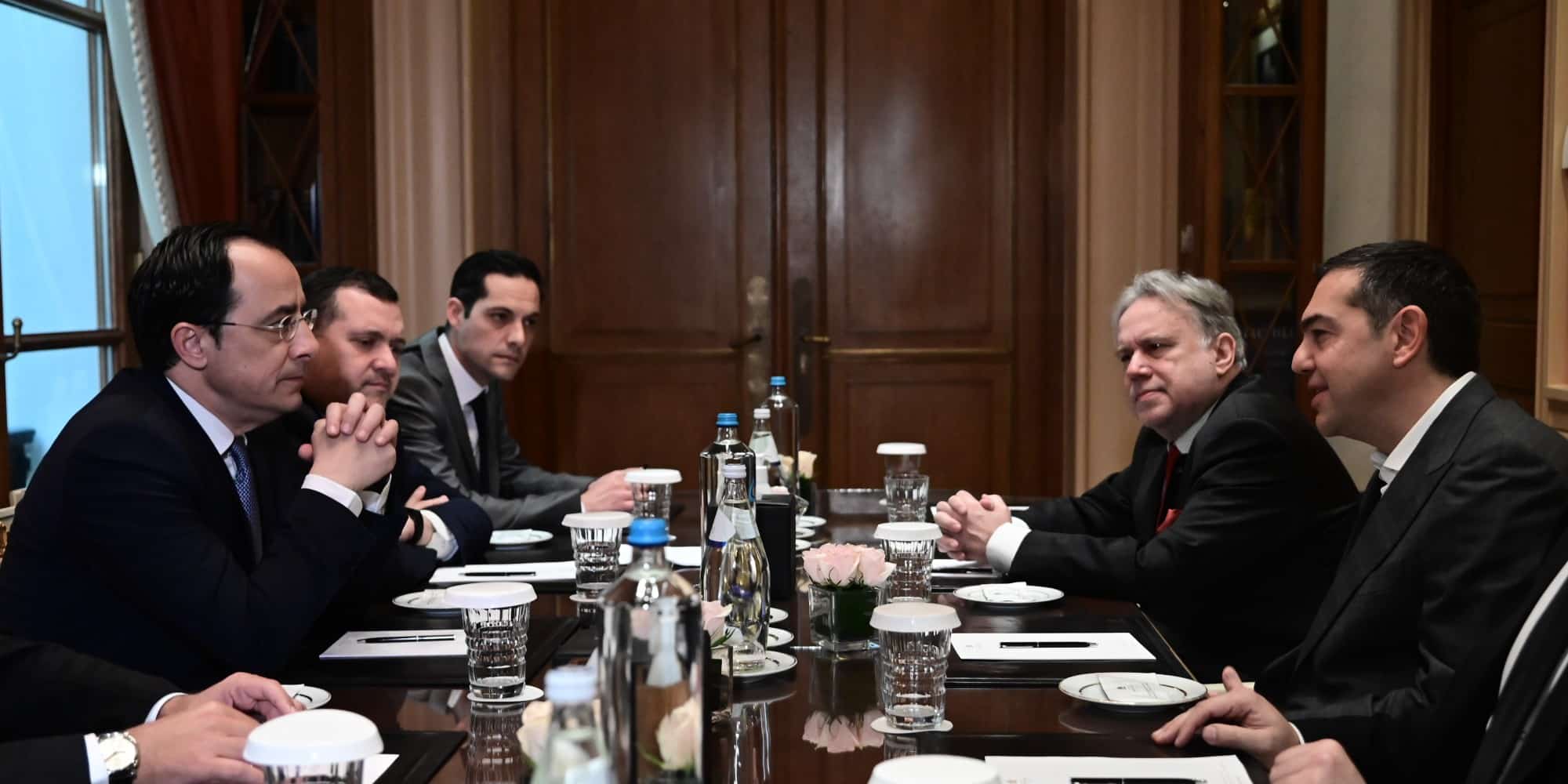 Ο Αλέξης Τσίπρας συναντήθηκε με τον Πρόεδρο της Κυπριακής Δημοκρατίας, Νίκο Χριστοδουλίδη
