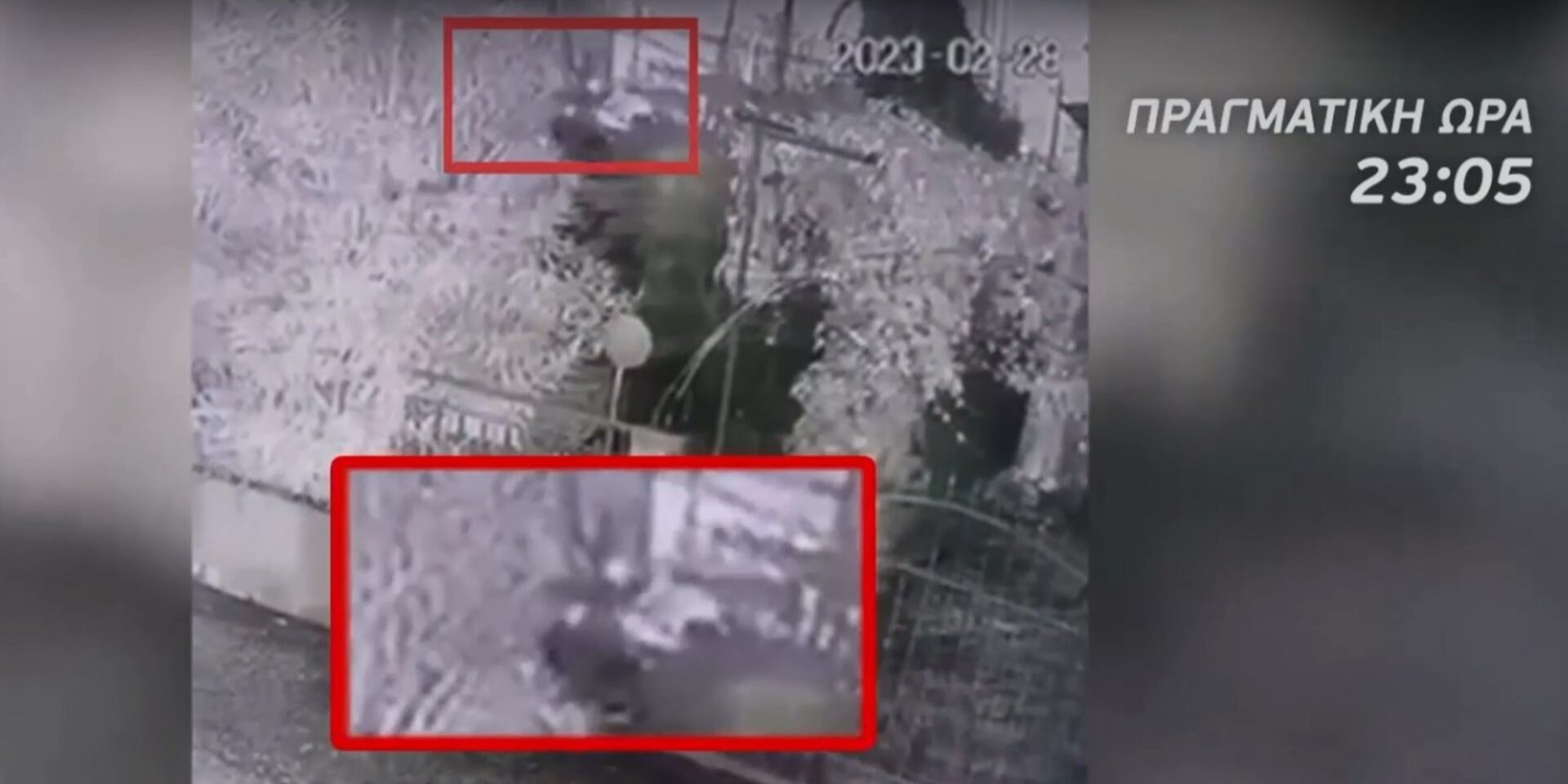 Εικόνα από βίντεο ντοκουμέντο λίγο πριν τη σύγκρουση των τρένων στα Τέμπη