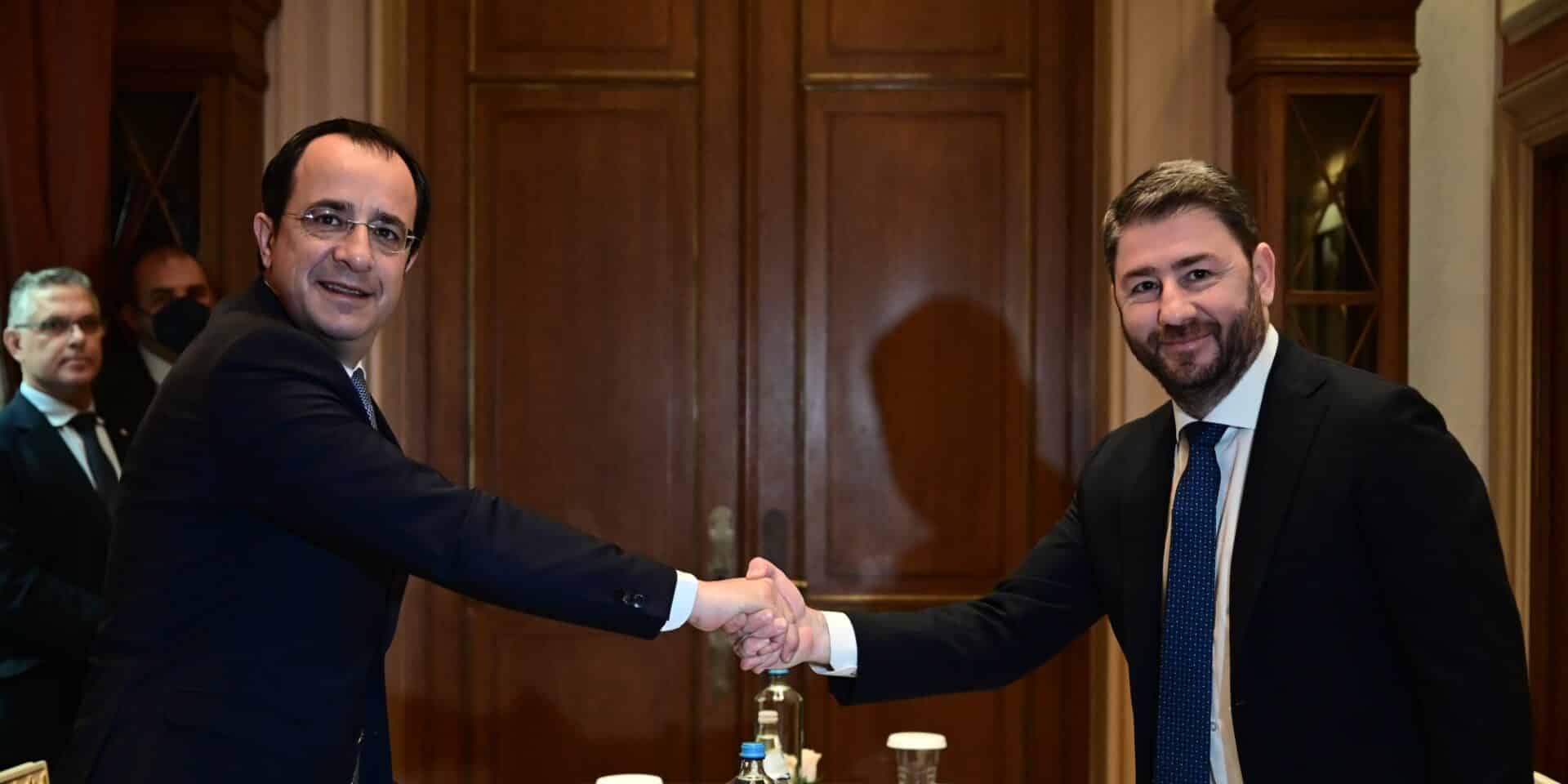 Νίκος Χριστοδουλίδης και Νίκος Ανδρουλάκης