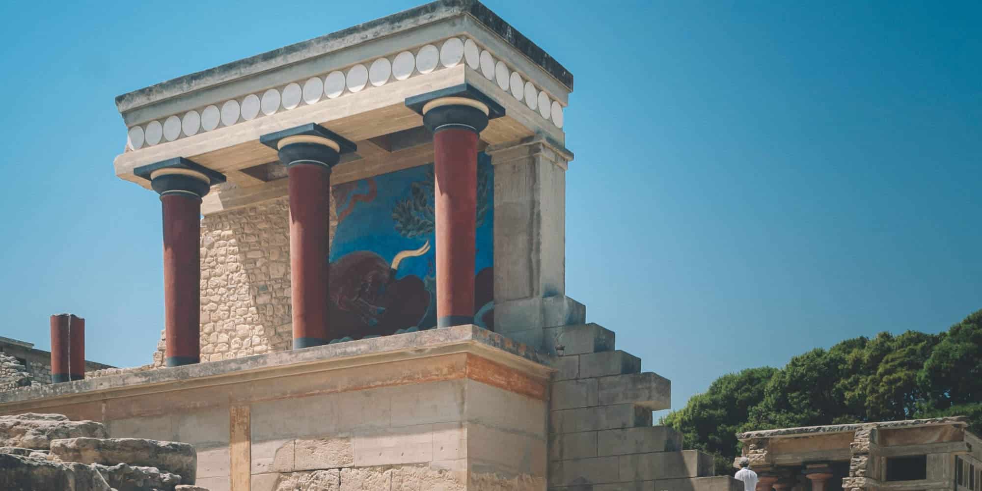Το ανάκτορο της Κνωσσού στην Κρήτη