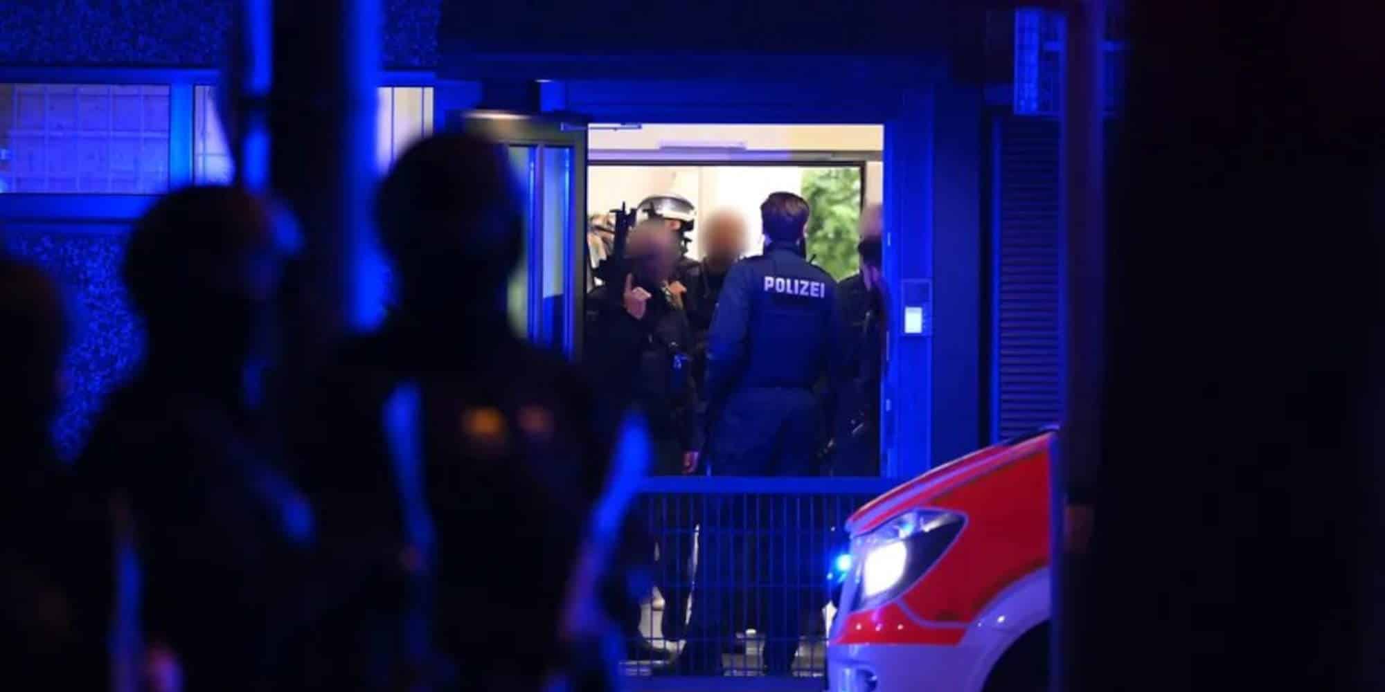 Κινητικότητα της αστυνομίας στο Αμβούργο, στη Γερμανία μετά τους πυροβολισμούς / Φωτογραφία: Twitter @affeu2