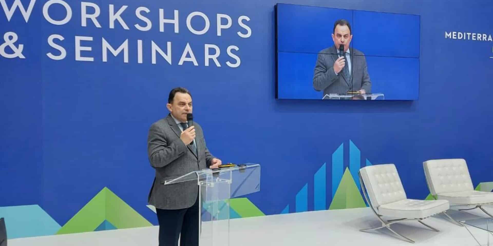 Στα εγκαίνια της Food Expo ο υπουργός Αγροτικής Ανάπτυξης και Τροφίμων, κ. Γιώργος Γεωργαντάς
