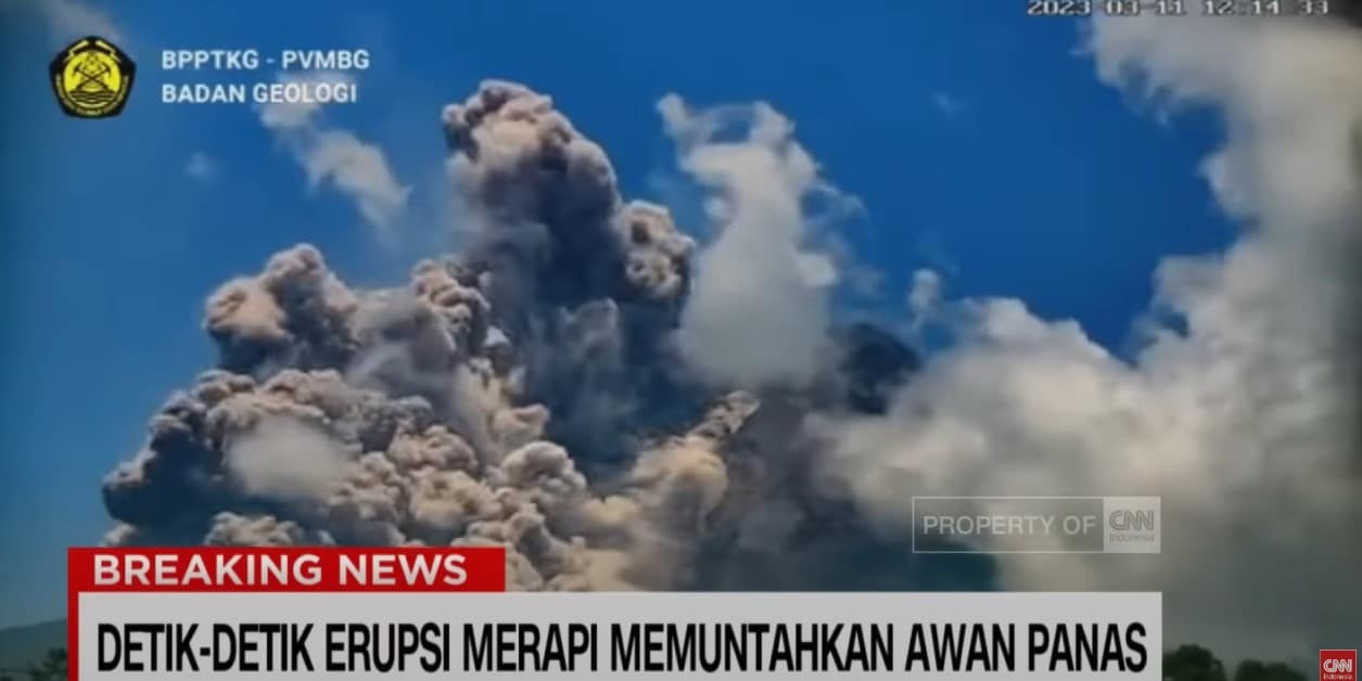 Το ηφαίστειο Μεράπι στην Ινδονησία