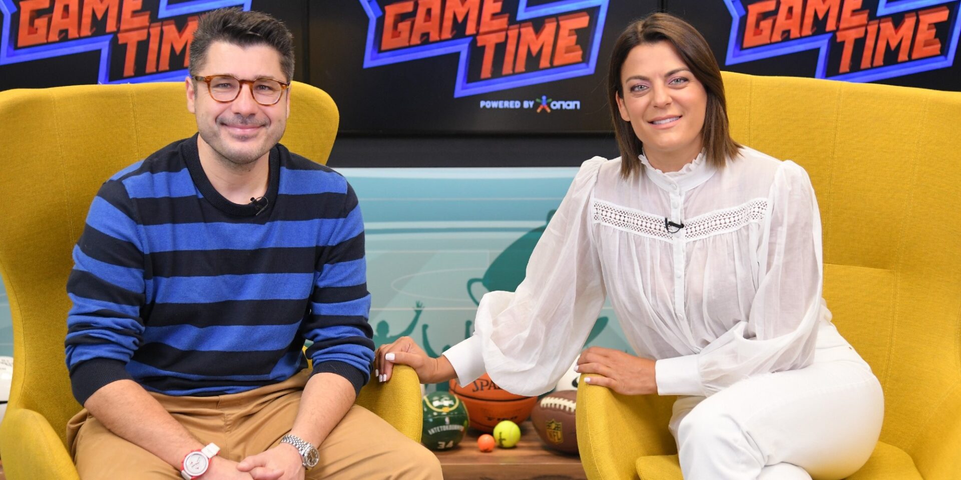 Ο Λάμπρος Κωνσταντάρας στο ΟΠΑΠ Game Time