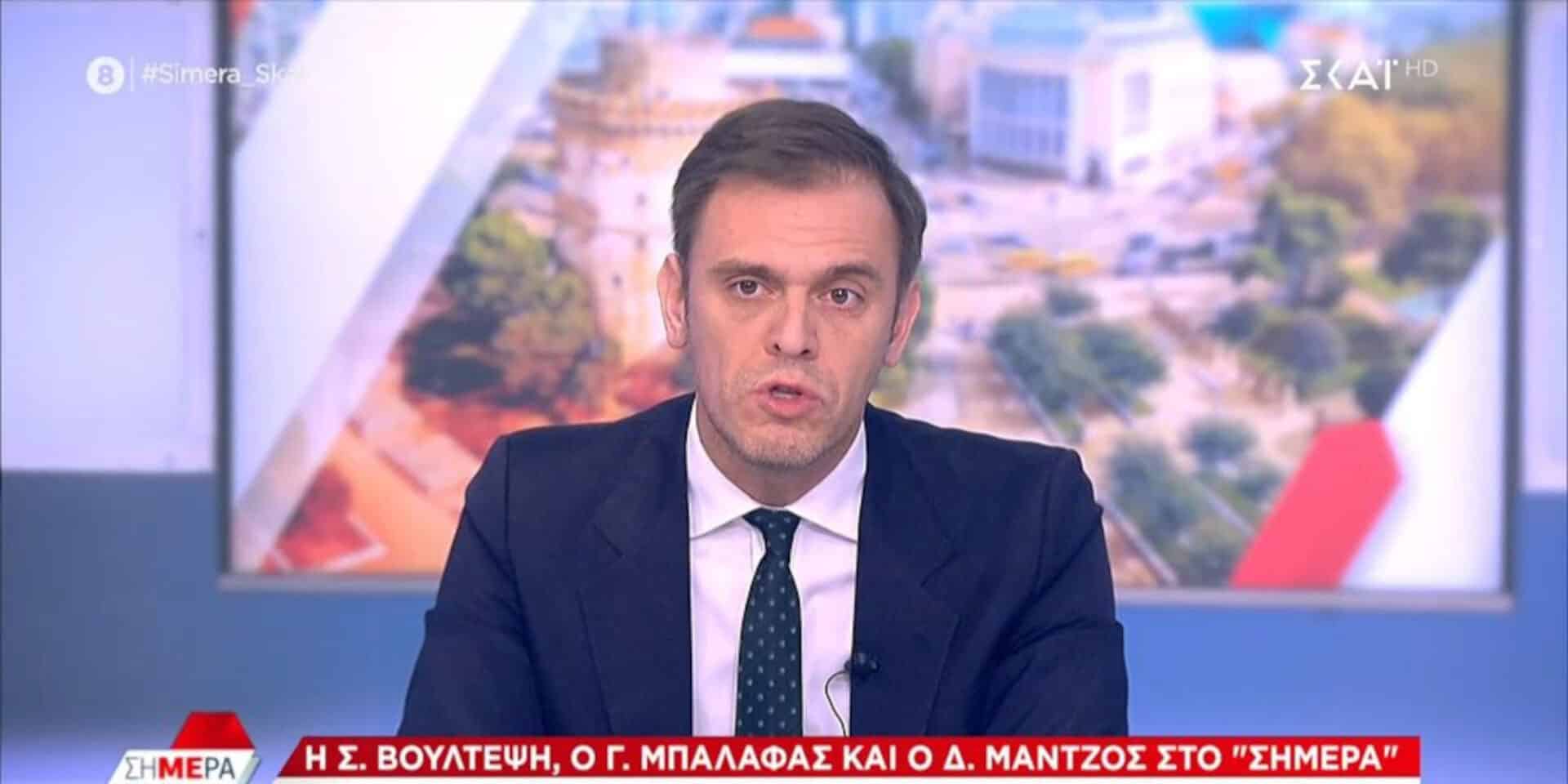 Ο κ. Μάντζος σε εκπομπή στο OPEN