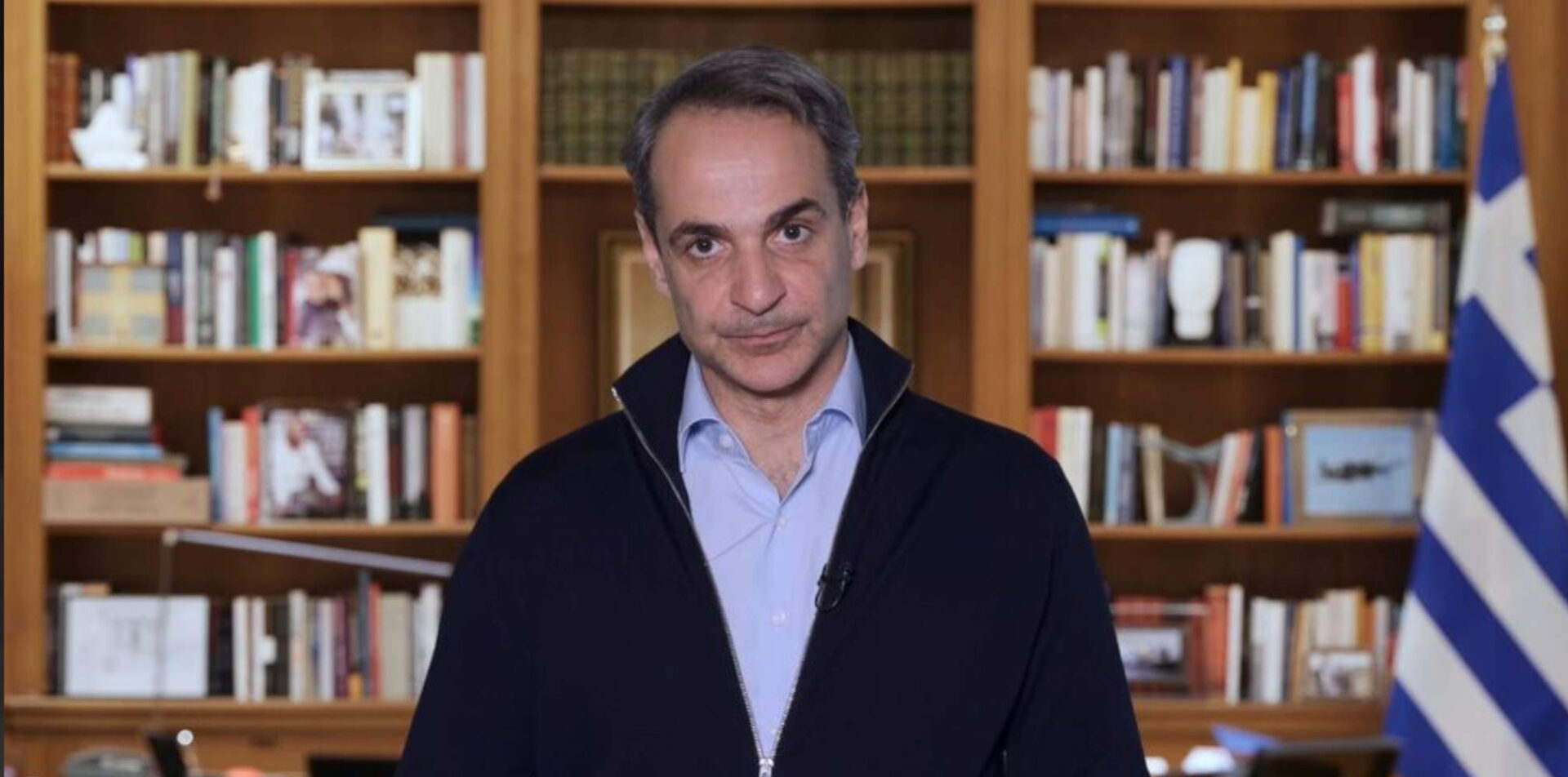 Ο Κυριάκος Μητσοτάκης στη δήλωσή του μετά το δυστύχημα στα Τέμπη