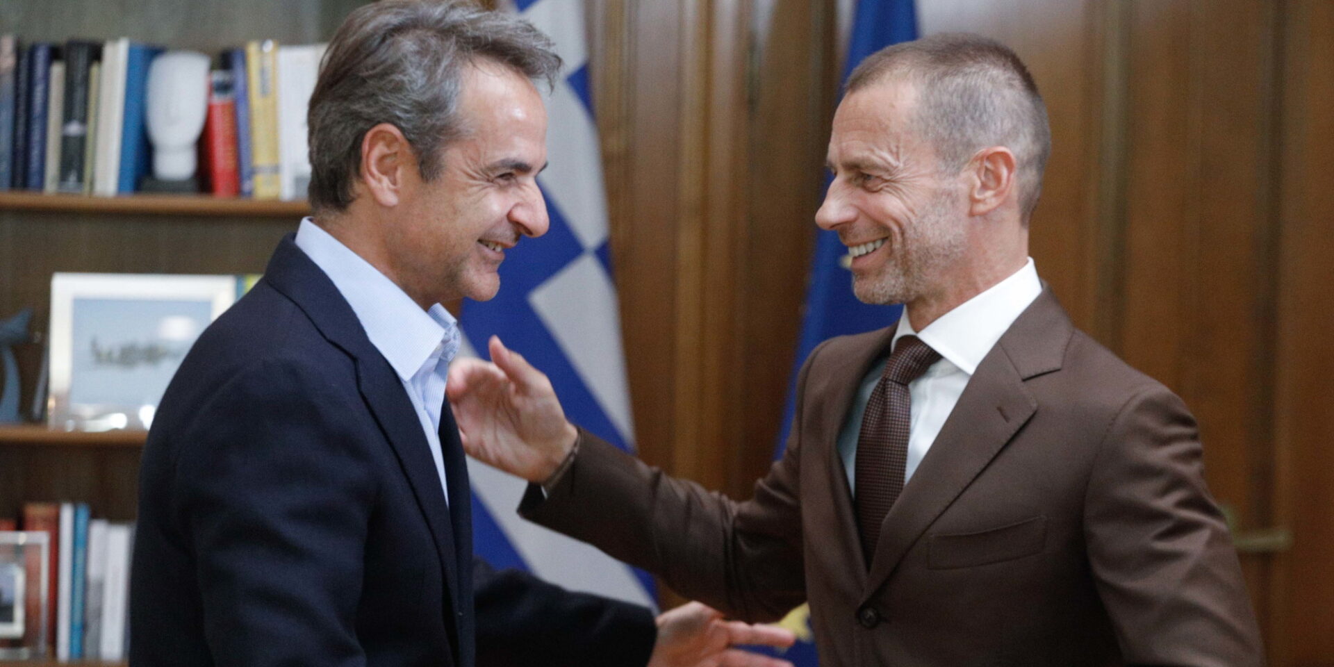 Μητσοτάκης-Τσέφεριν στο Μέγαρο Μαξίμου