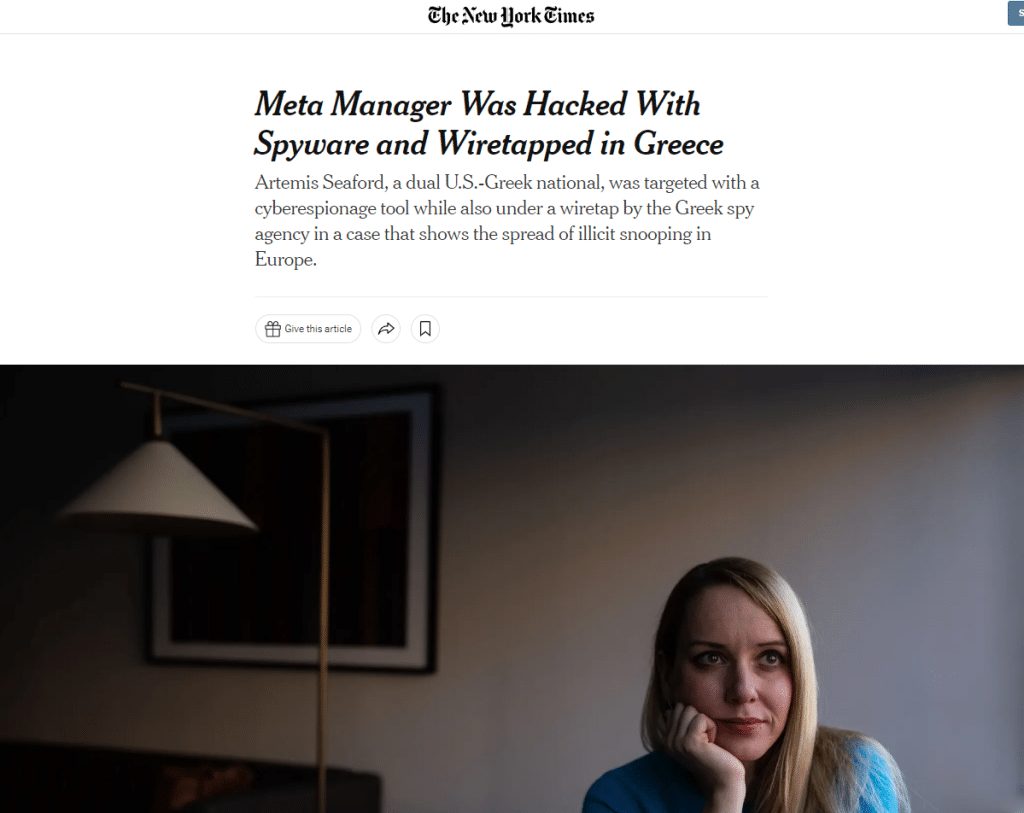 Το δημοσίευμα της New York Times για την Ελληνοαμερικανίδα, θύμα του Predator