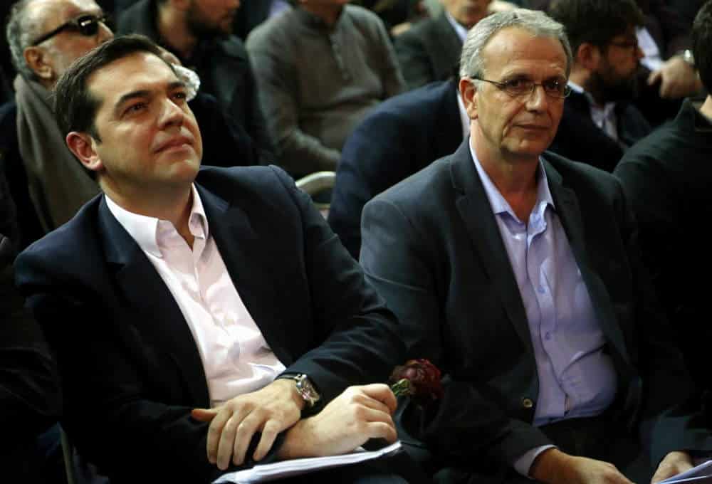 Ο βουλευτής ΣΥΡΙΖΑ, Πάνος Ρήγας μαζί με τον Αλέξη Τσίπρα / Φωτογραφία: Eurokinissi