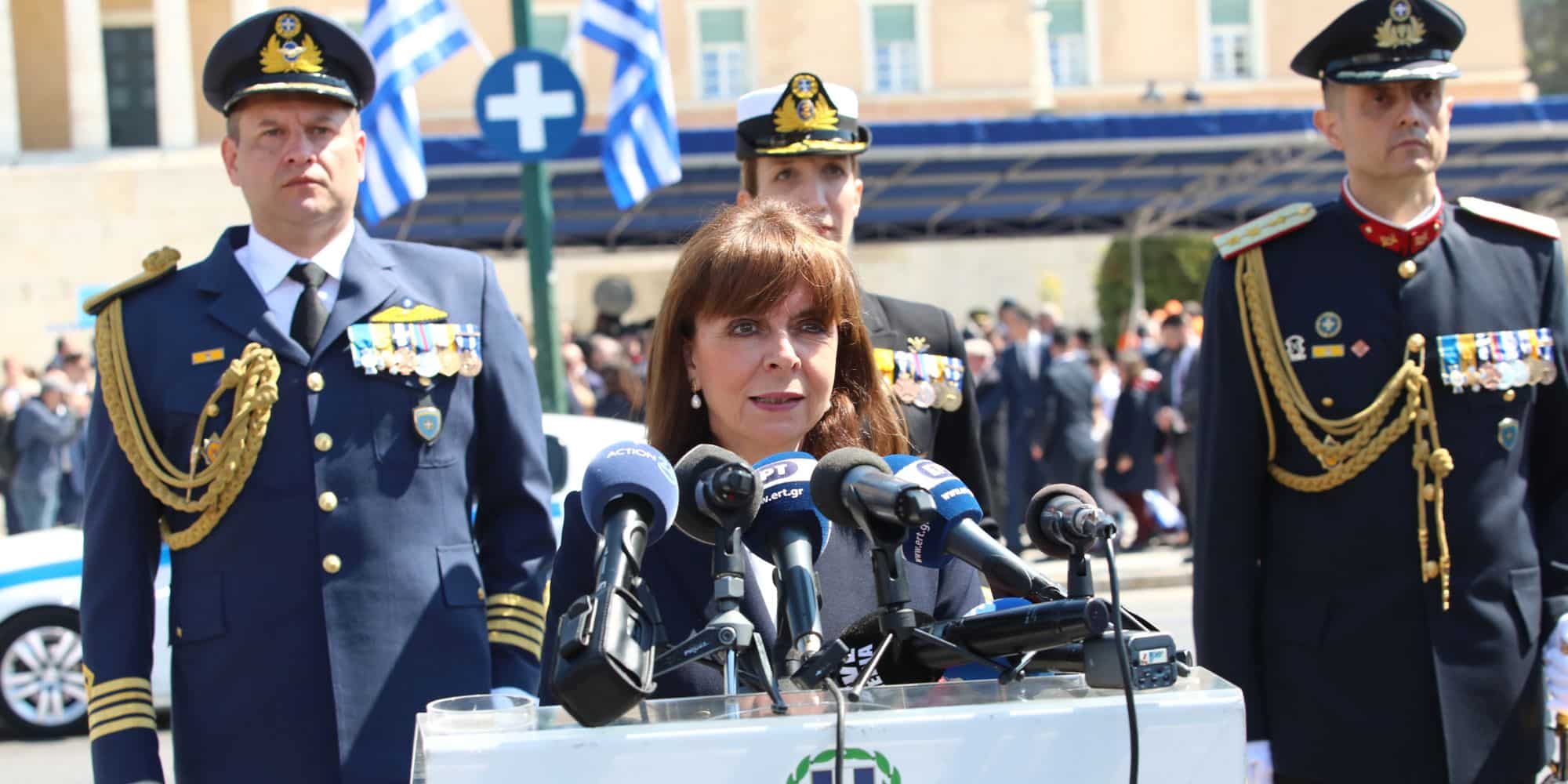 H Πρόεδρος της Δημοκρατίας Κατερίνα Σακελλαροπούλου για την 25η Μαρτίου