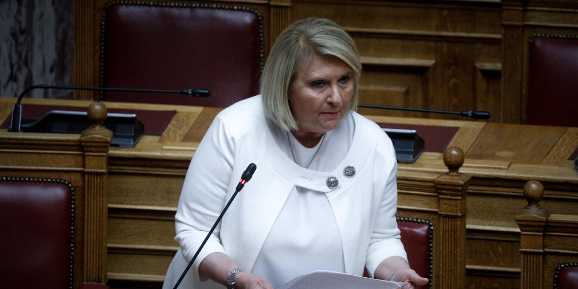 Η υφυπουργός Μετανάστευσης και Ασύλου, Σοφία Βούλτεψη