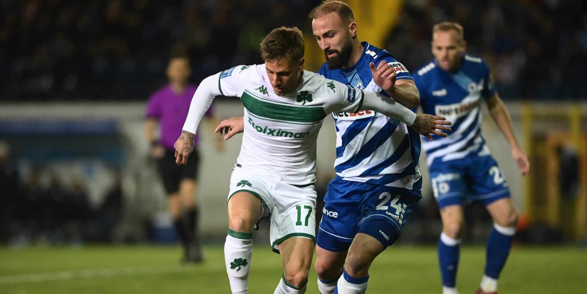 Φάση από το Ατρόμητος-Παναθηναϊκός για την Super League