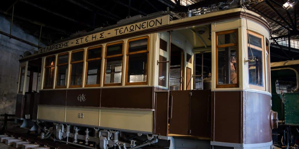 Ελληνικός σιδηρόδρομος, παλιό βαγόνι στο μουσείο / Φωτογραφία: Eurokinissi