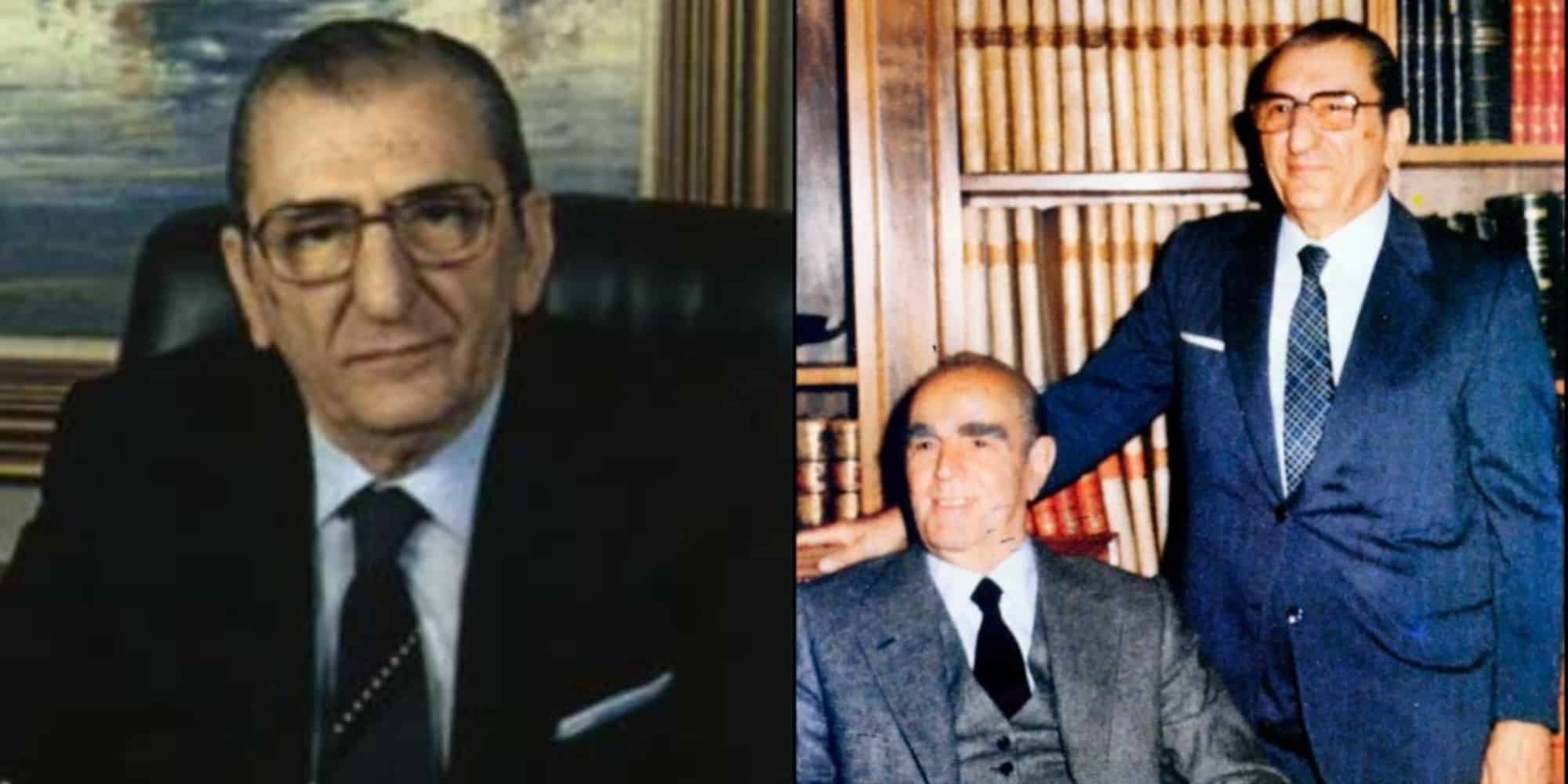 Ο Τζώρτζης Αθανασιάδης και ο Κωνσταντίνος Καραμανλής