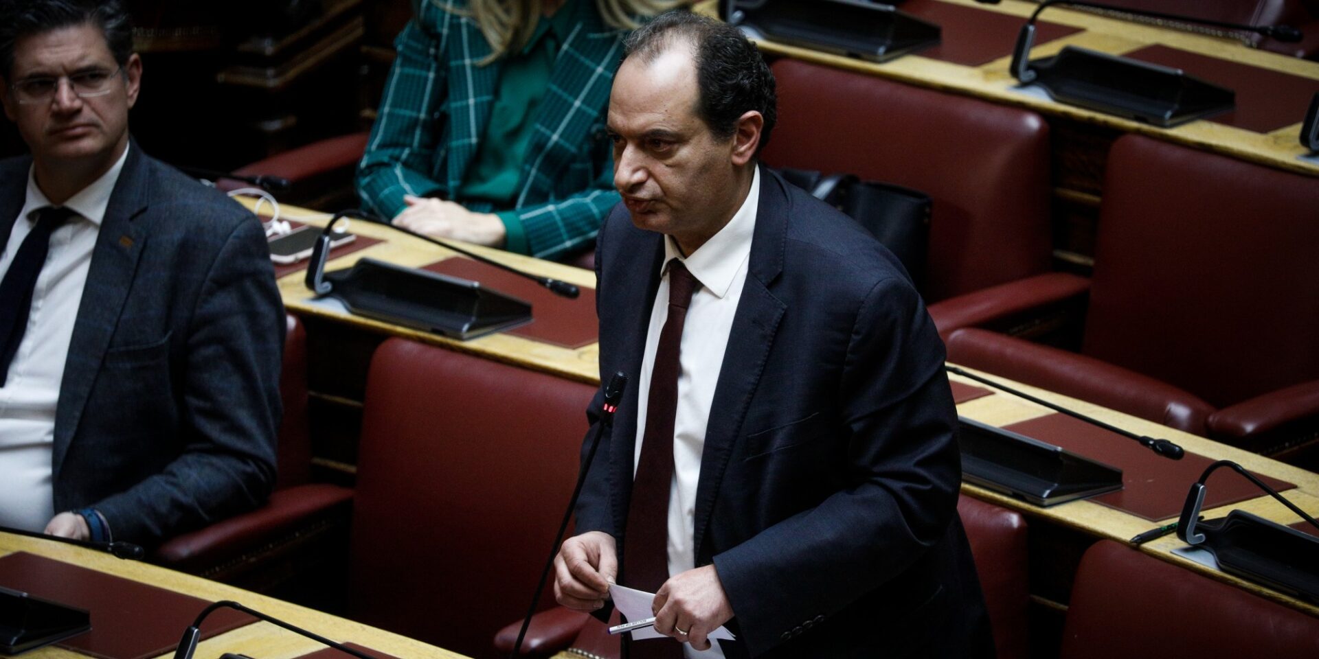 Ο Χρήστος Σπίρτζης στην Βουλή