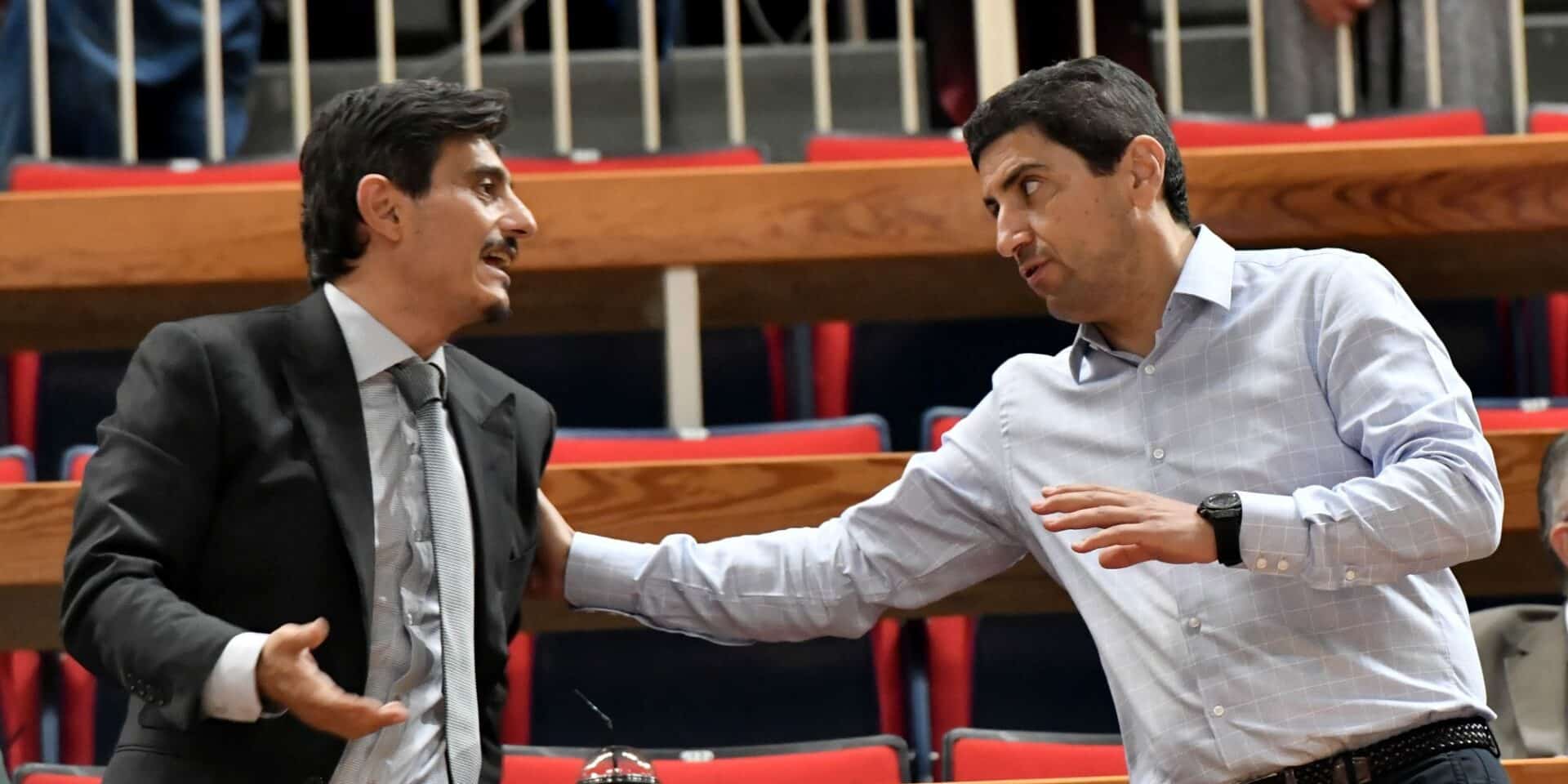 Δημήτρης Γιαννακόπουλος και Λευτέρης Αυγενάκης σε παλιότερη συνάντηση στο ΟΑΚΑ