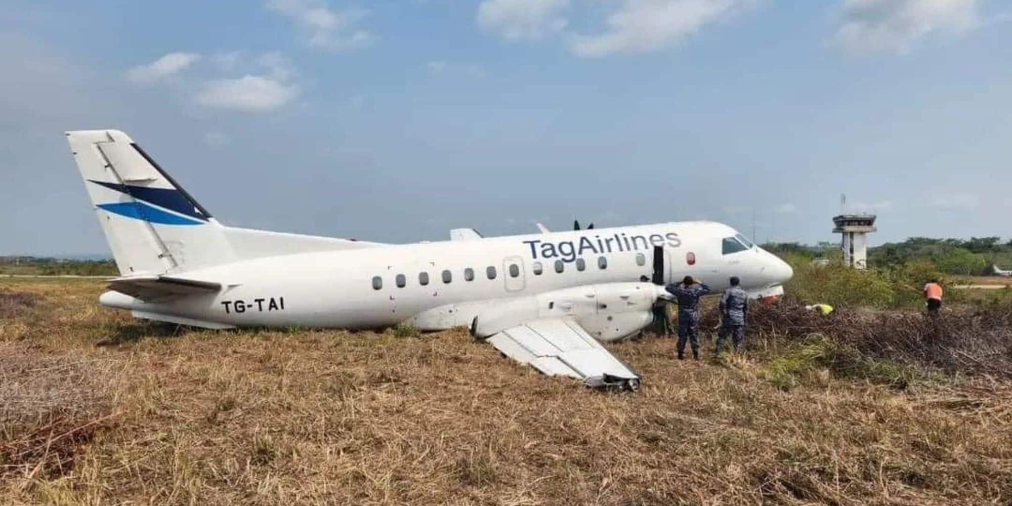 Το αεροπλάνο που προσγειώθηκε εκτός πίστας στη Γουατεμάλα