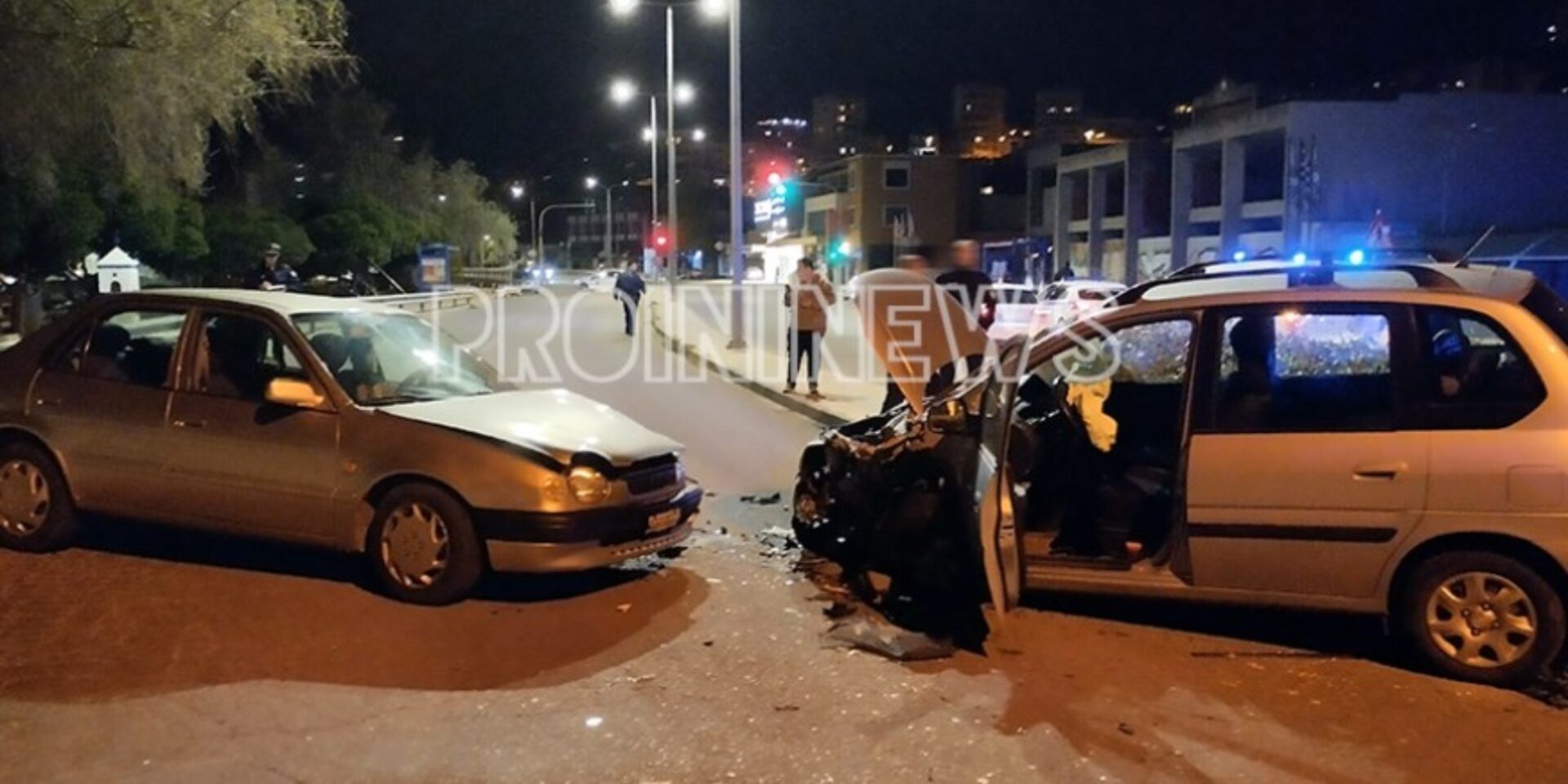 Εικόνα από το τροχαίο στην Καβάλα