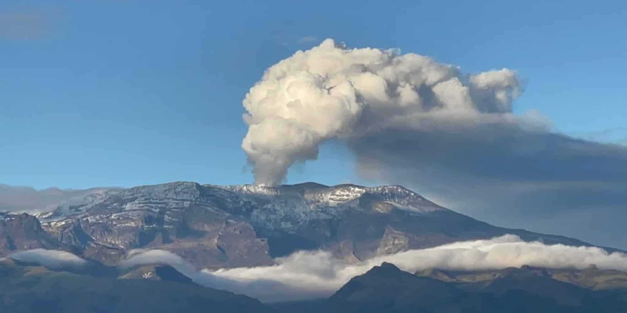 Εικόνα από το ηφαίστειο στην Κολομβία