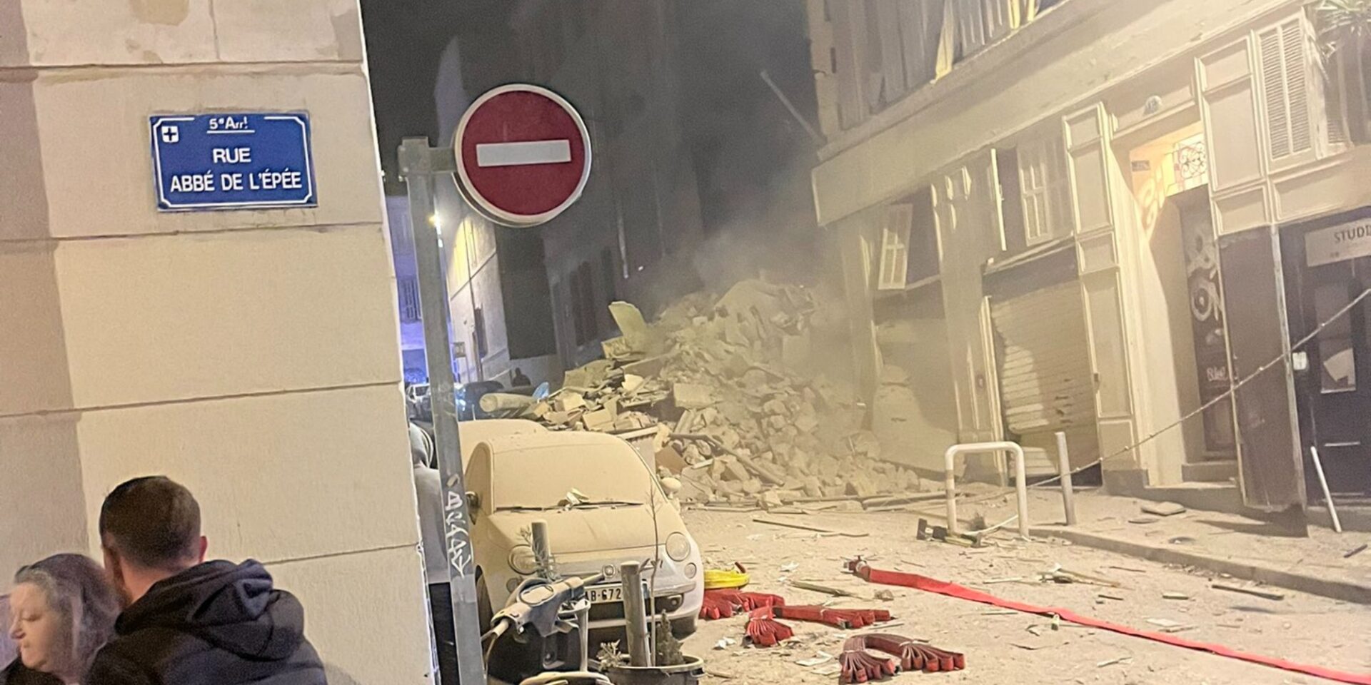 Εικόνα από την κατάρρευση κτιρίου στη Μασσαλία