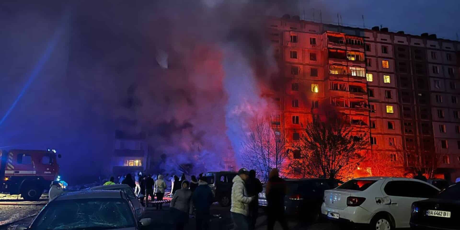 Εικόνα από το σημείο της επίθεσης στην Ουκρανία