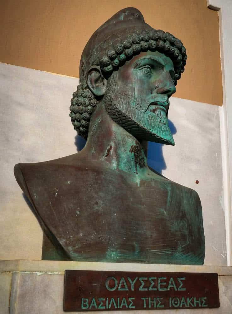 Άγαλμα του Οδυσσέα στην Ιθάκη