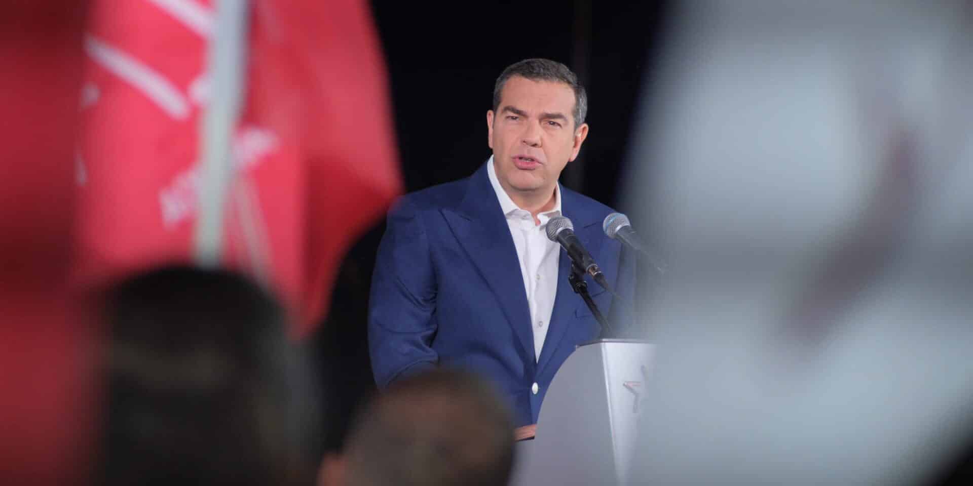 Ο πρόεδρος του ΣΥΡΙΖΑ, Αλέξης Τσίπρας από τα Χανιά / Φωτογραφία: Eurokinissi