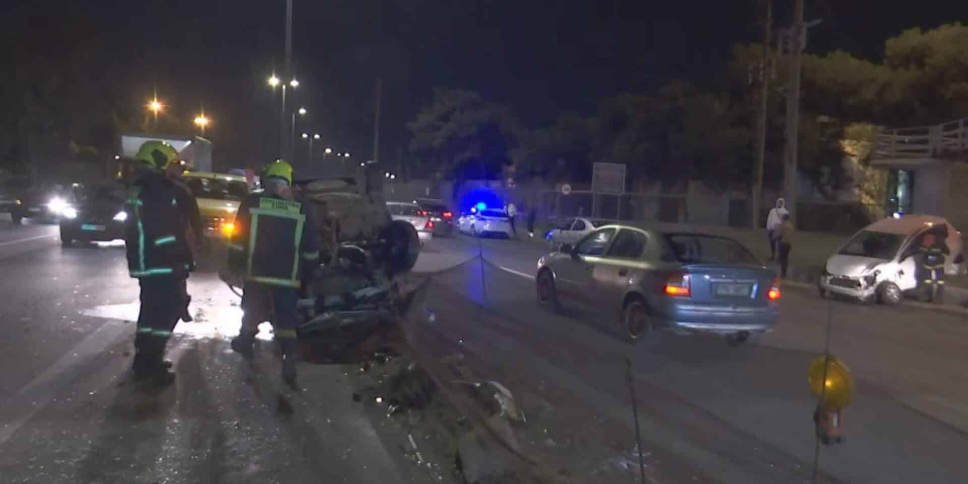 Καραμπόλα τριών οχημάτων στον Ασπρόπυργο