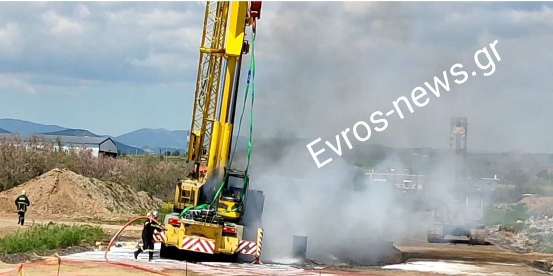 Ατύχημα με γερανό στην Αλεξανδρούπολη