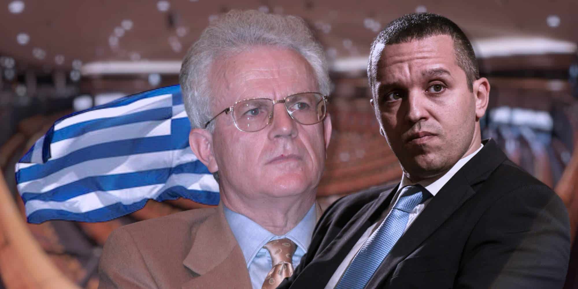 Ο Αναστάσιος Κανελλόπουλος και ο Ηλίας Κασιδιάρης