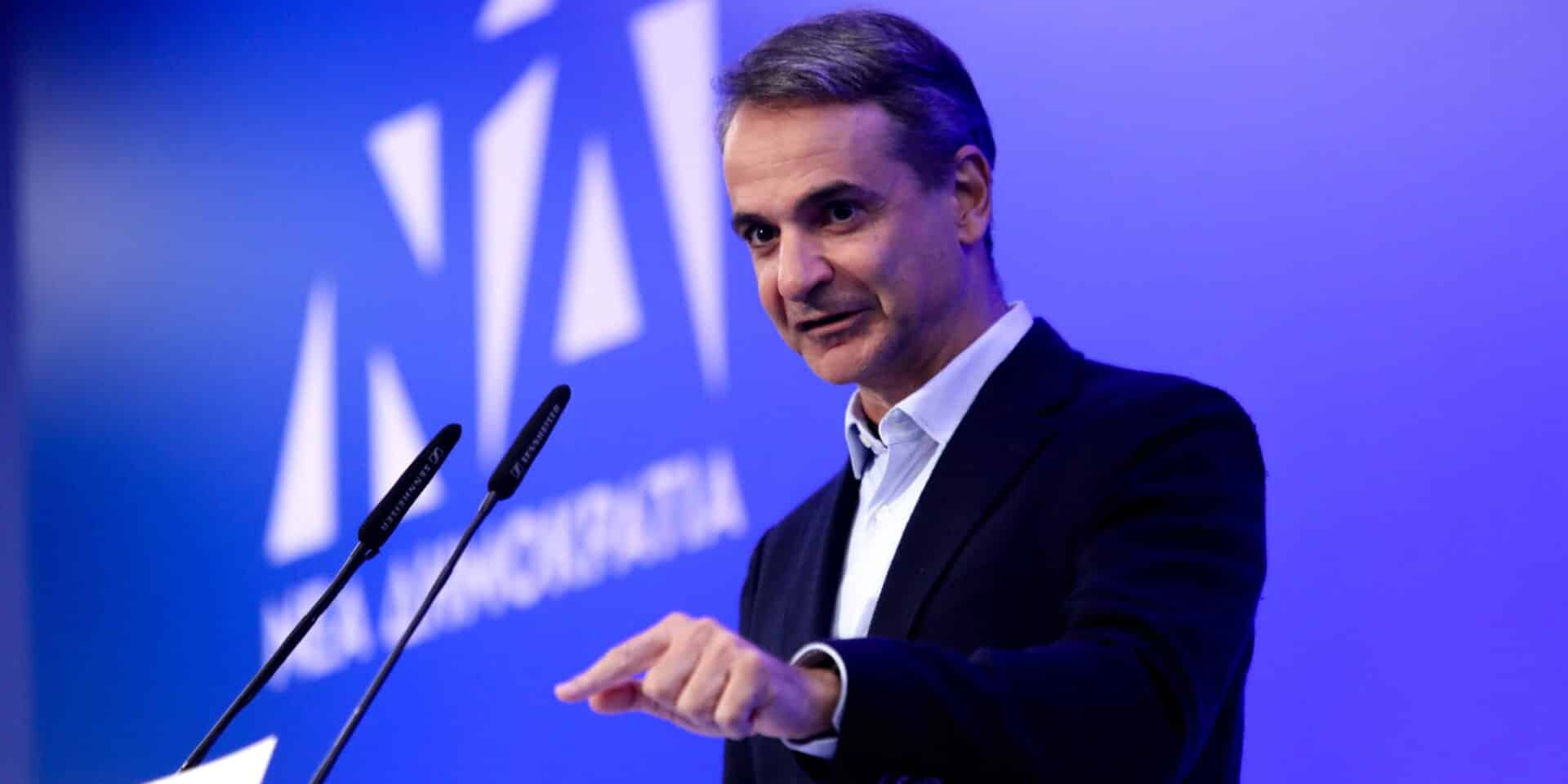 Ο Κυριάκος Μητσοτάκης στην Πολιτική Επιτροπή της ΝΔ πριν από τις εκλογές / Φωτογραφία: Eurokinissi
